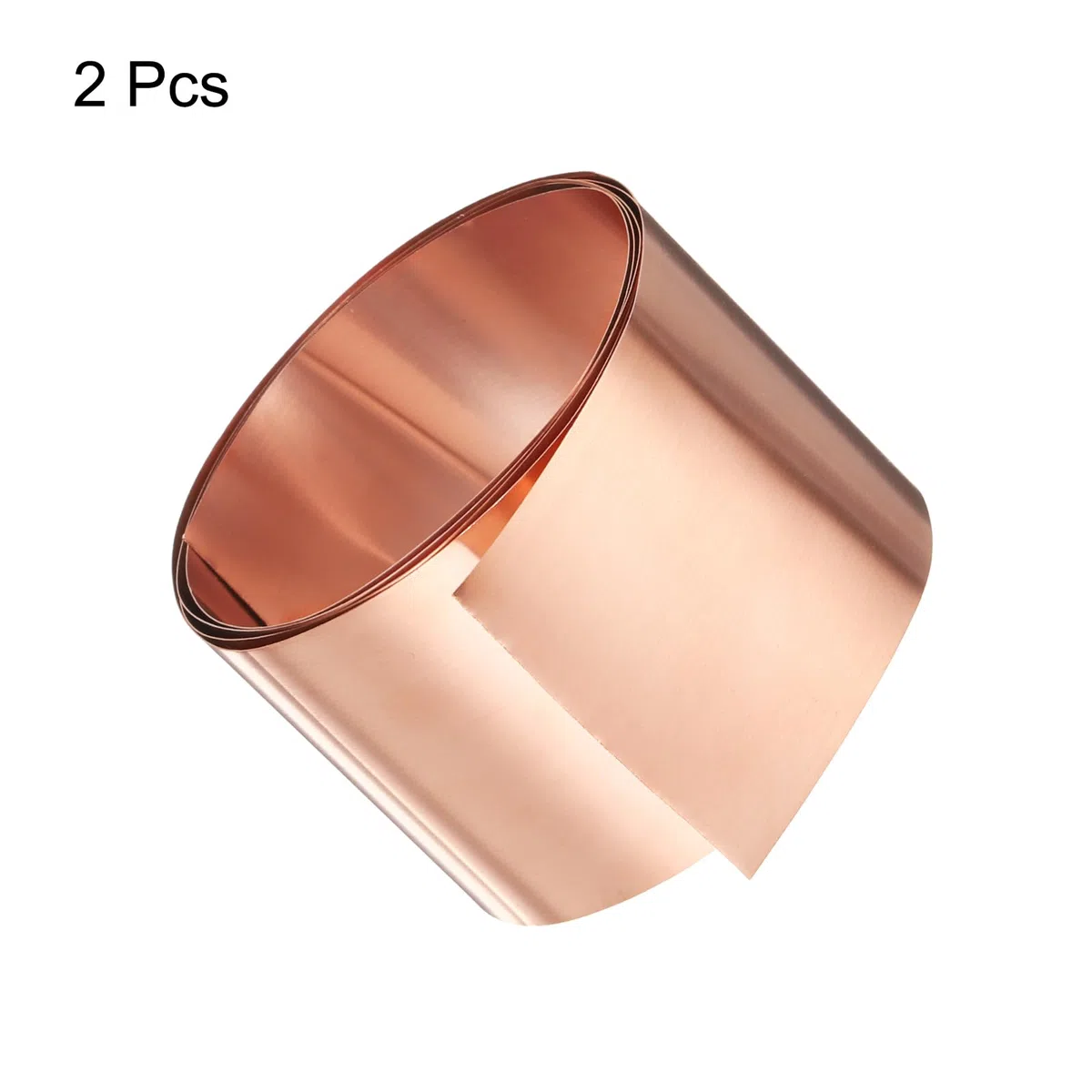 QUARKZMAN 2 piezas de rollo de lámina de cobre de 0,1 mm de espesor, lámina de cobre puro al 99,95% a prueba de agua para construcción de electrónica DIY (2" de ancho x 3,28 pies)