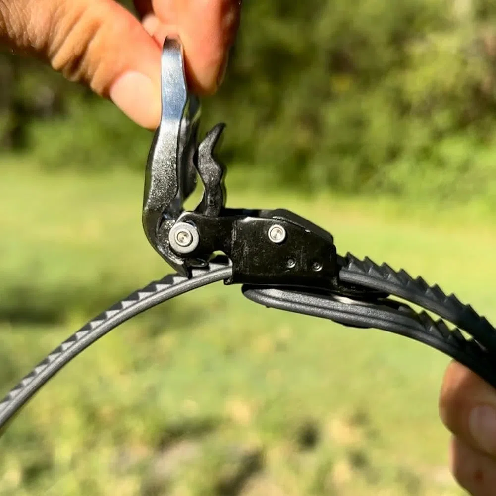 4 correas de bloqueo de agarre resistentes, correas de agarre de trinquete multipurpos ajustables 2026, correa de bloqueo reutilizable con hebilla de metal para asegurar cualquier cosa