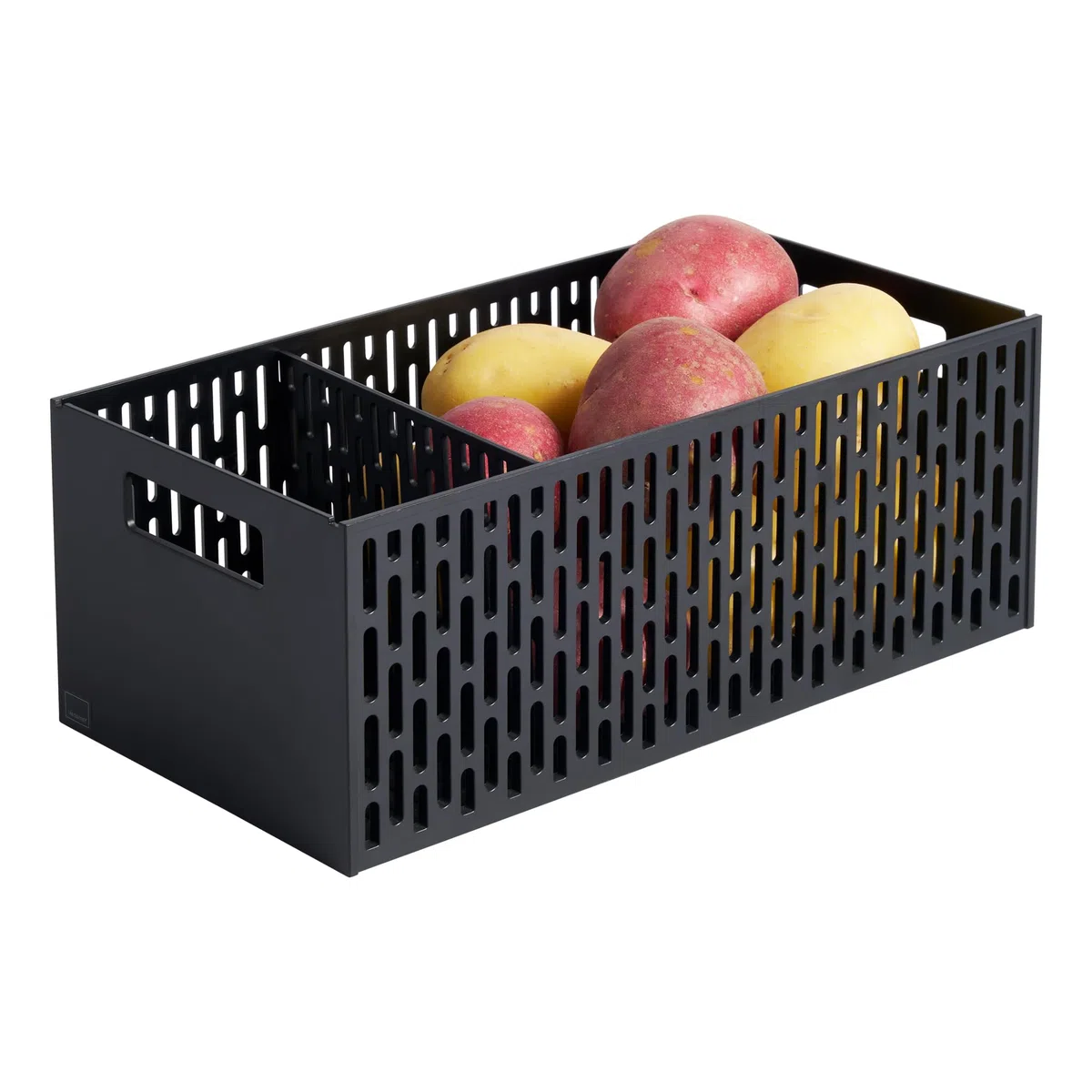 Yamazaki 5021 TOWER Vegetable Basket, black, ABS Resin, 15.3 x 32 x 12.2 cm