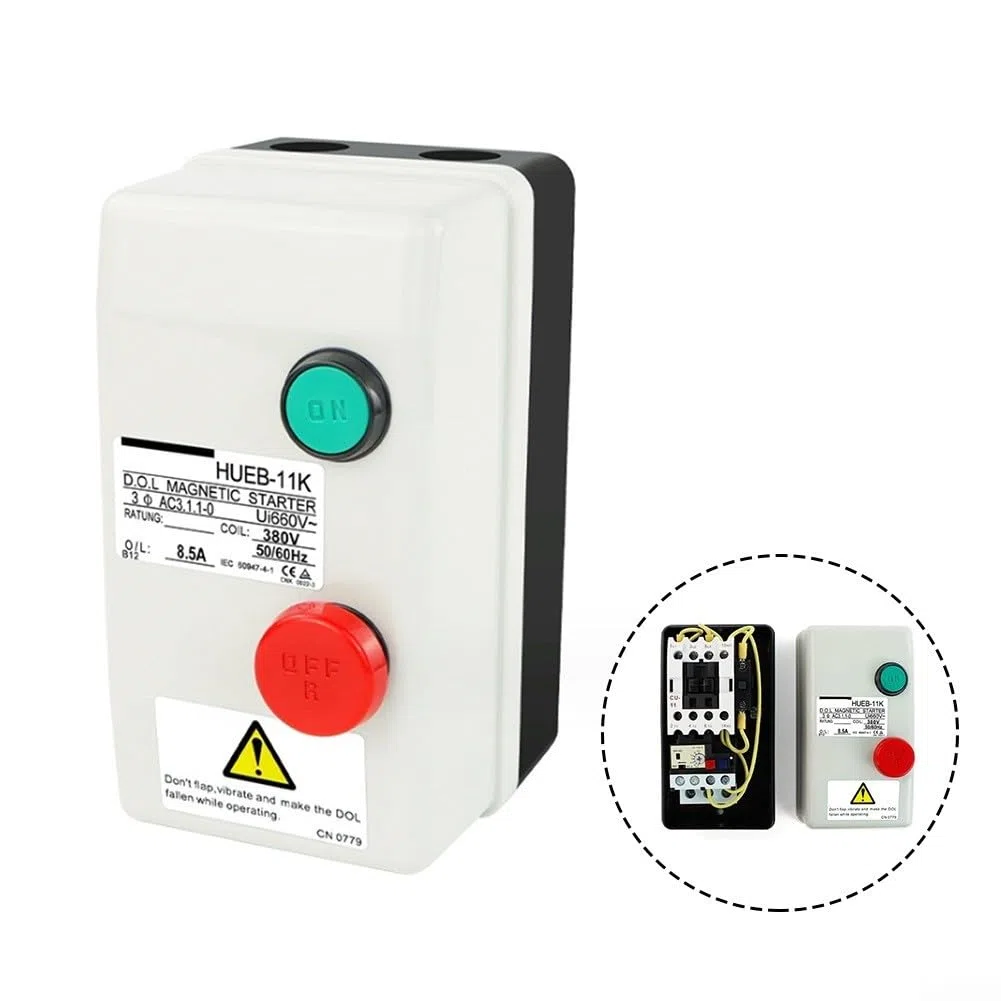 Interruptor magnético del arrancador del motor eléctrico con protección contra sobrecarga y clasificación IP55 para la resistencia al agua en el voltaje de 3Phase 380V (3.5-5A)