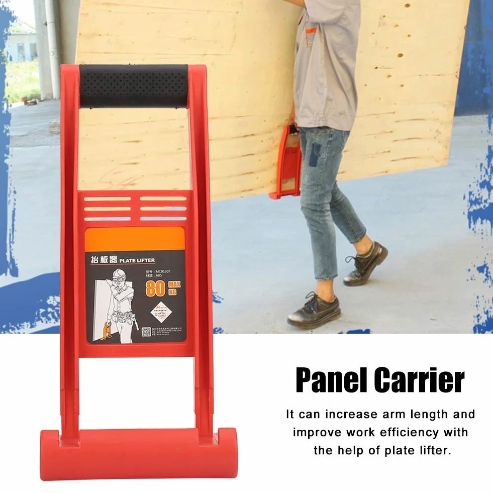 Herramienta de panel de elevación 80Kg ABS panel de elevación panel de soporte placa de madera contrachapada cargador de panel de yeso con mango antideslizante, Otras herramientas y accesorios