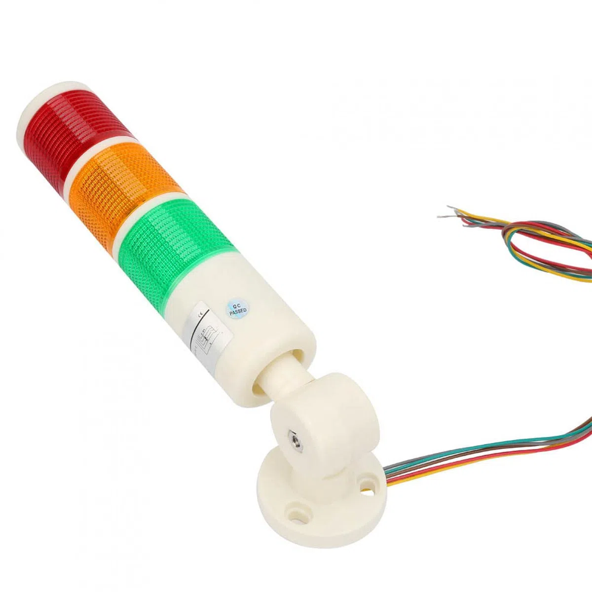 Luz de señal industrial, Luces de torre de señal de 3 capas Luces de advertencia industriales LED de 24 V CC Lámpara indicadora de advertencia de seguridad de emergencia Torre de señales