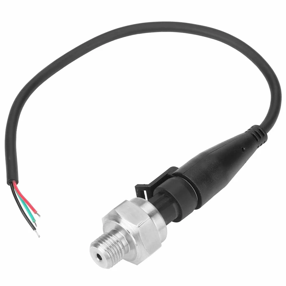 Transductor de Presión G1/4 - Sensor de Entrada 0-150 PSI / 0-10.34 bar - Salida 0.5-4.5V/0-5V - Para Aceite, Combustible, Gas y Agua