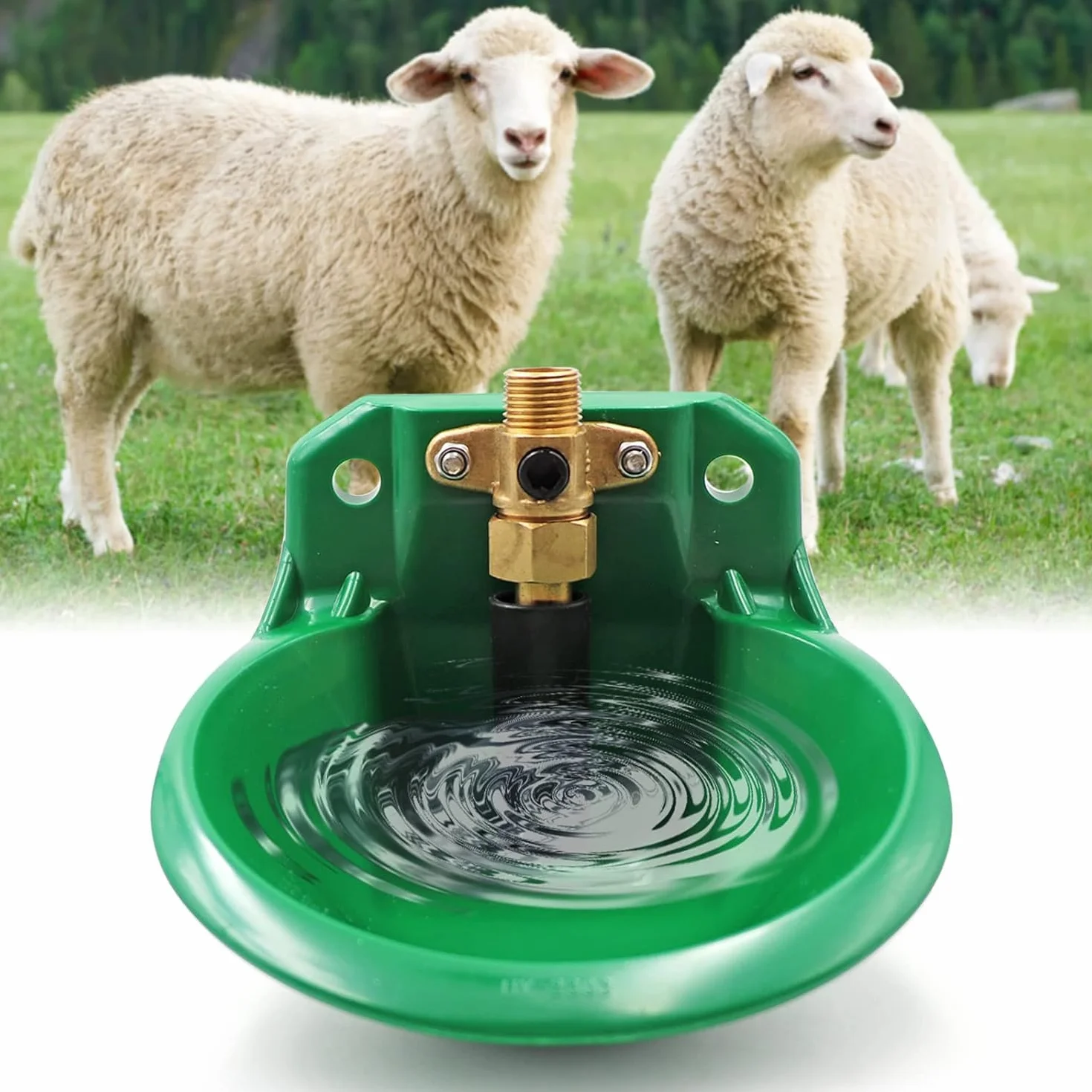 Bebedero para ovejas Bebedero automático para Cabras Dispensador de Agua de Gran Capacidad Bebedero para pastos Bebedero con válvula de Flotador