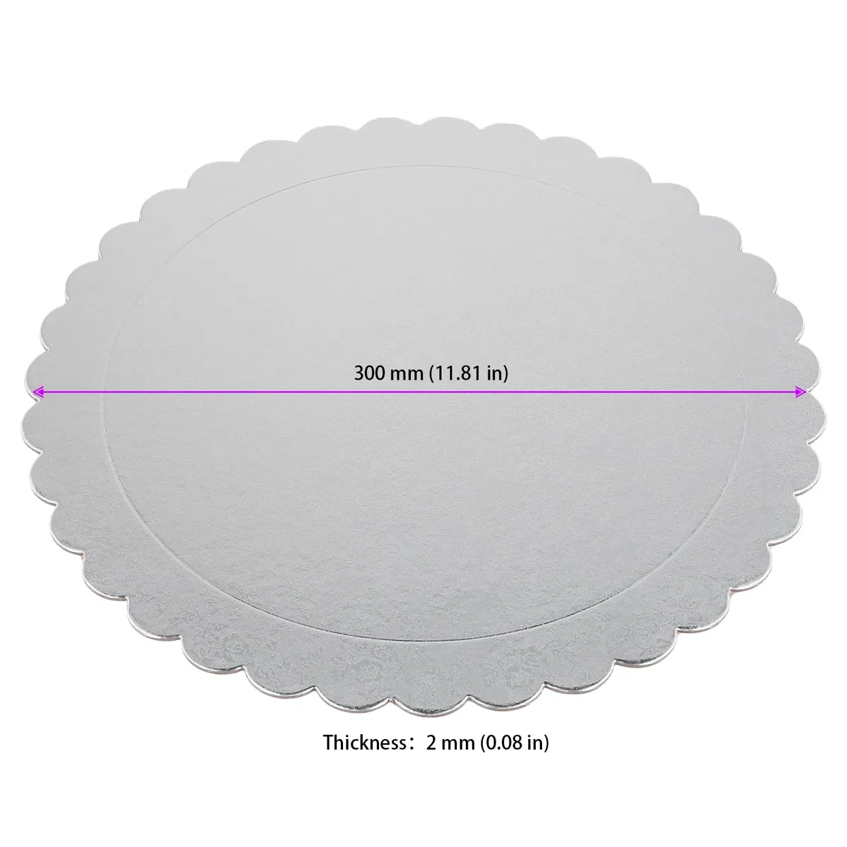 FUNSUEI 30 Bases para Tartas de 30 cm, Soportes Redondos para Pasteles en Caja para Transporte