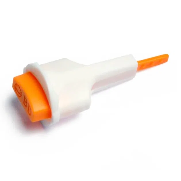 100 unidades de punzón con sistema de seguridad 1,5 mm x 28 G