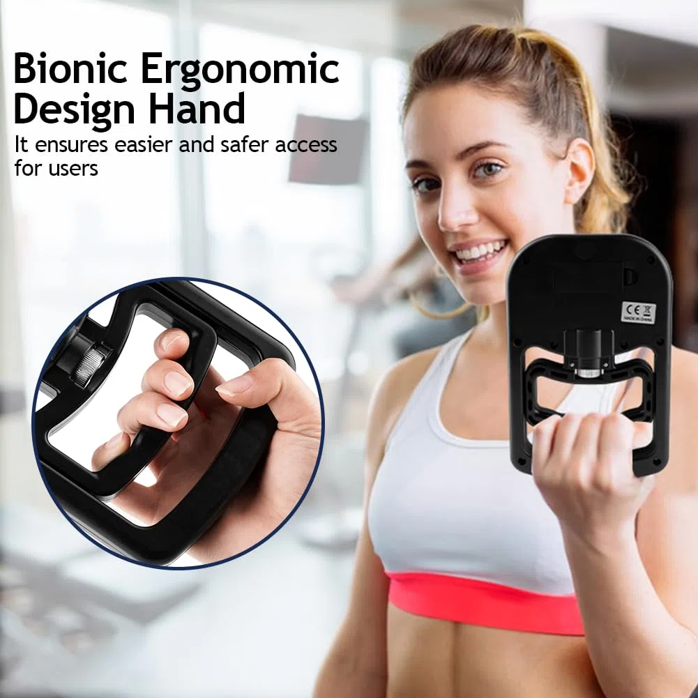 OSDUE Dinamómetro de Mano Digital, Dinamómetro de Mano Digital, Entrenador de Agarre del Dinamómetro de Mano, Entrenador de Fuerza de Agarre de 265 lb/120 kg para Entrenar Dedos y Muñecas (forma1)