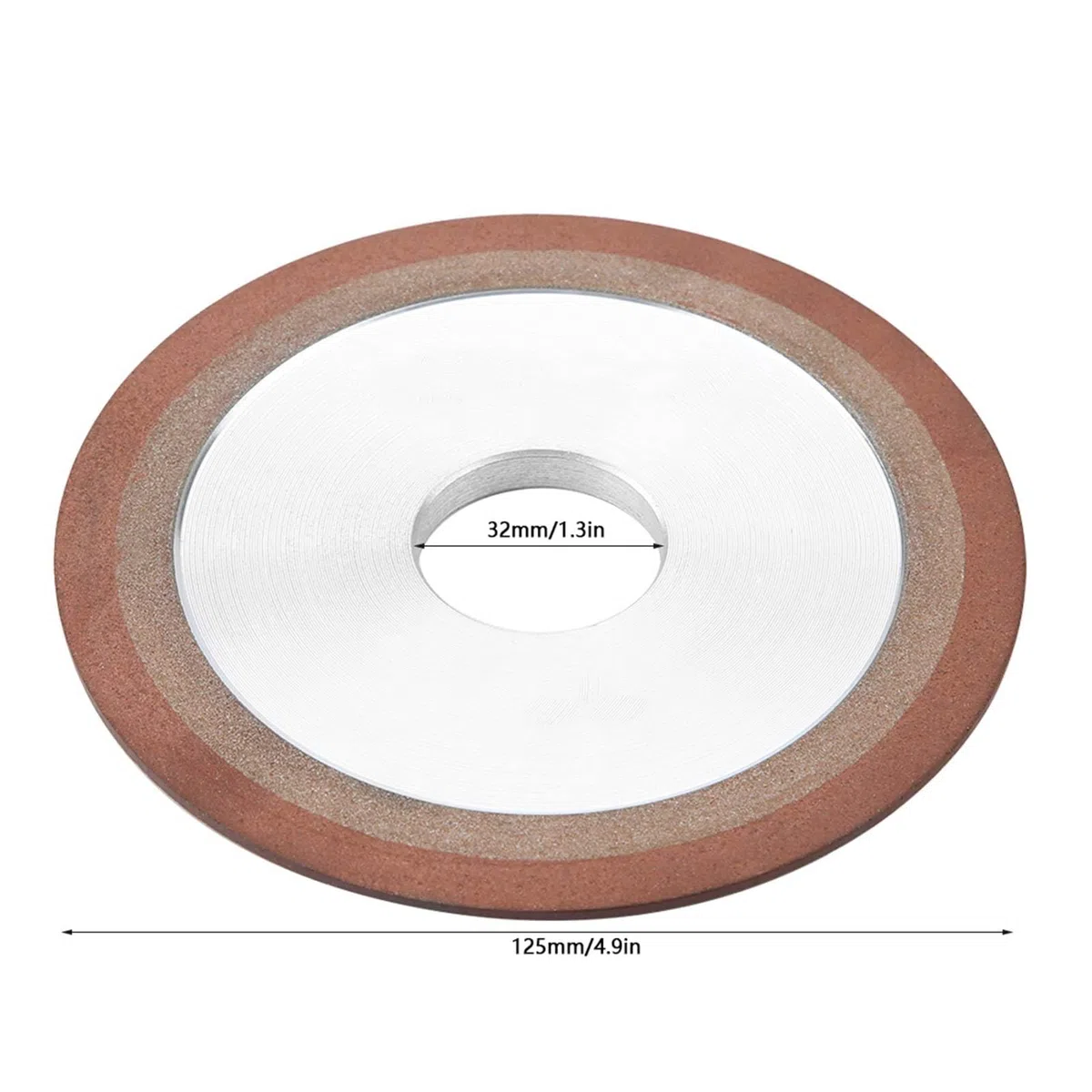 Muela de Diamante de Resina para Hoja de Carburo de Tungsteno, Disco de Corte Preciso para Metal Duro, 125x10x32x8mm