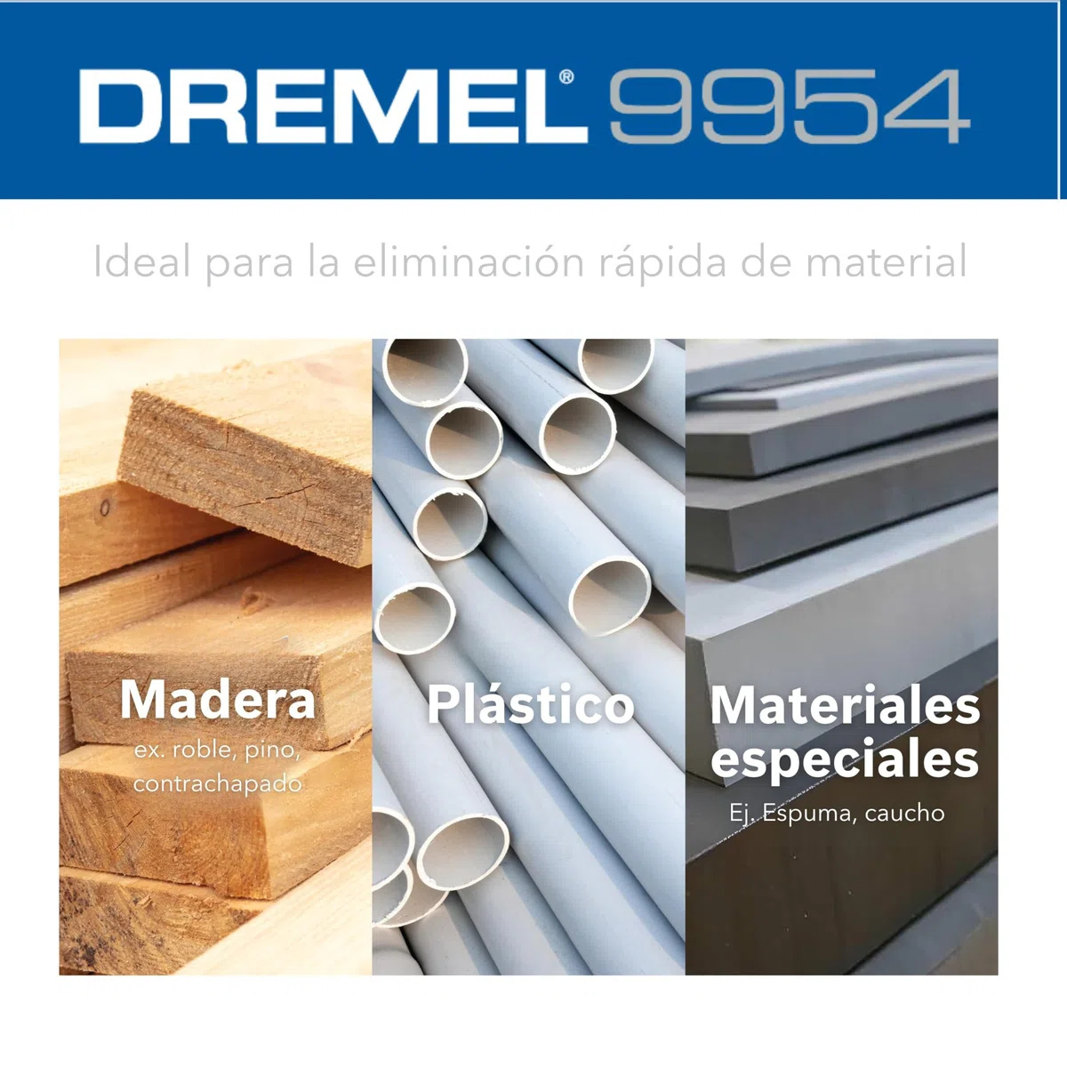 Dremel Max High Performance Power Carving Bit (9954), material acero inoxidable, 7,9 mm de diámetro "cabeza de bola" para tallar en madera, plástico, espuma EVA y goma. Parte de la Dremel MAX Life