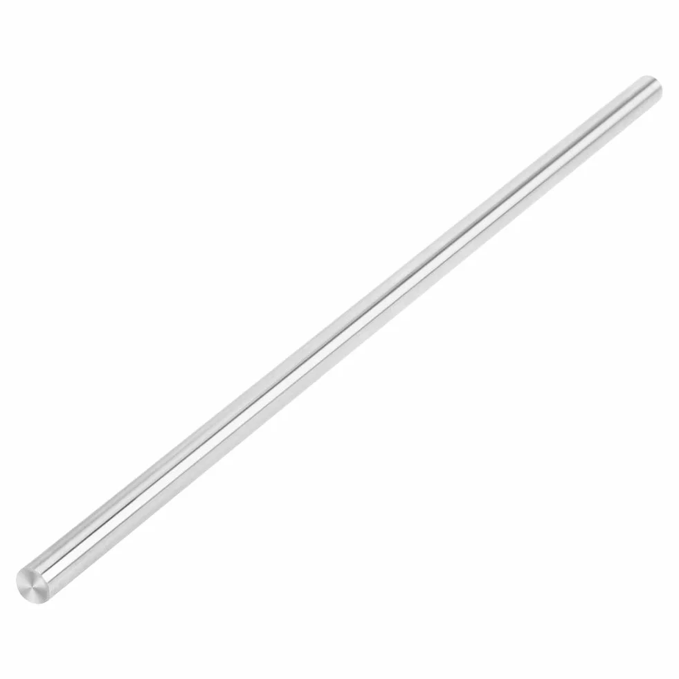 1 Uds. Varilla de Acero Redonda de 15mm Y 500mm, Varilla de Acero Al Carbono Chapada en Cromo Lineal, Barra de Cilindro Endurecido con Alta Resistencia Y Resistencia Al Desgaste