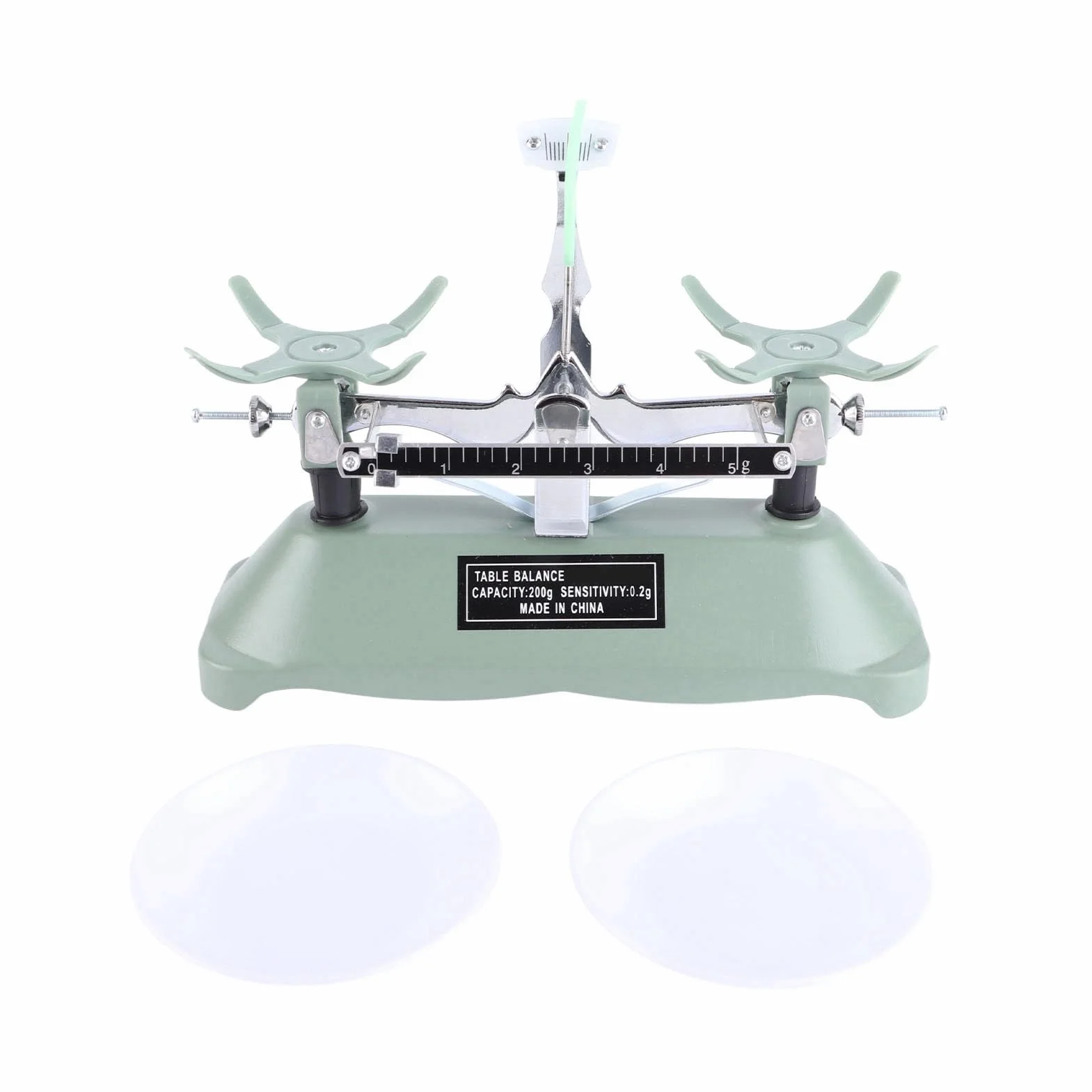 E Beam Balance,Waage Mit Gewichten,Básculas de Cinturón Escolar Balkenwaage, Ciencia Decorativa 200G0.2G Balanza de Balanza de Bandeja Mecánica con Pesas Herramienta de Enseñanza