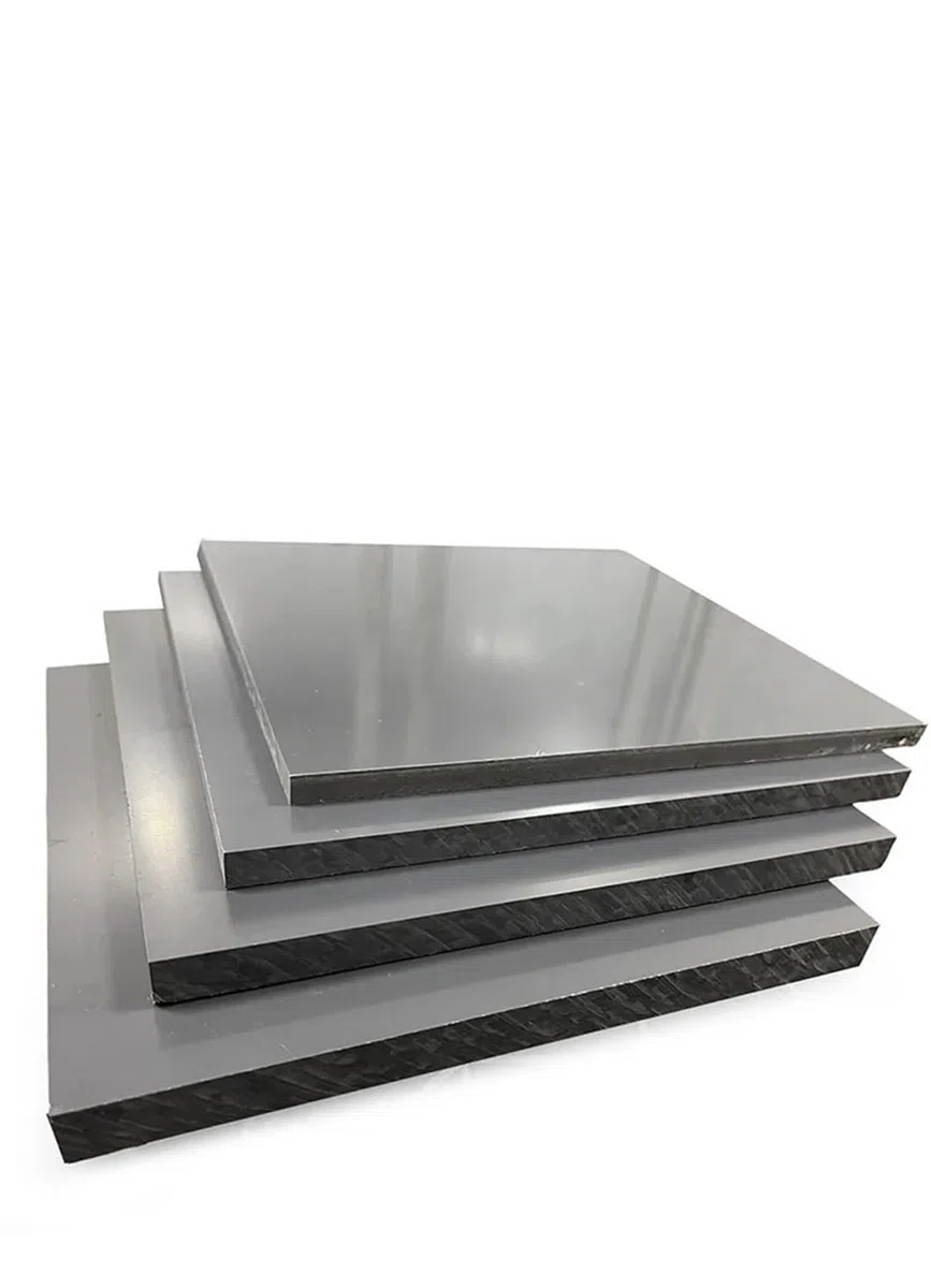 1 tablero de PVC gris de 100 x 200/200 x 200/300 x 300 mm for bricolaje.(200x300x5mm)