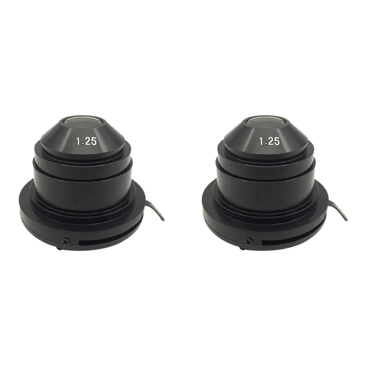 2X Condensador Abbe de Microscopio (NA1.25) Accesorios ópticos con diafragma variable para luz convergente de campo