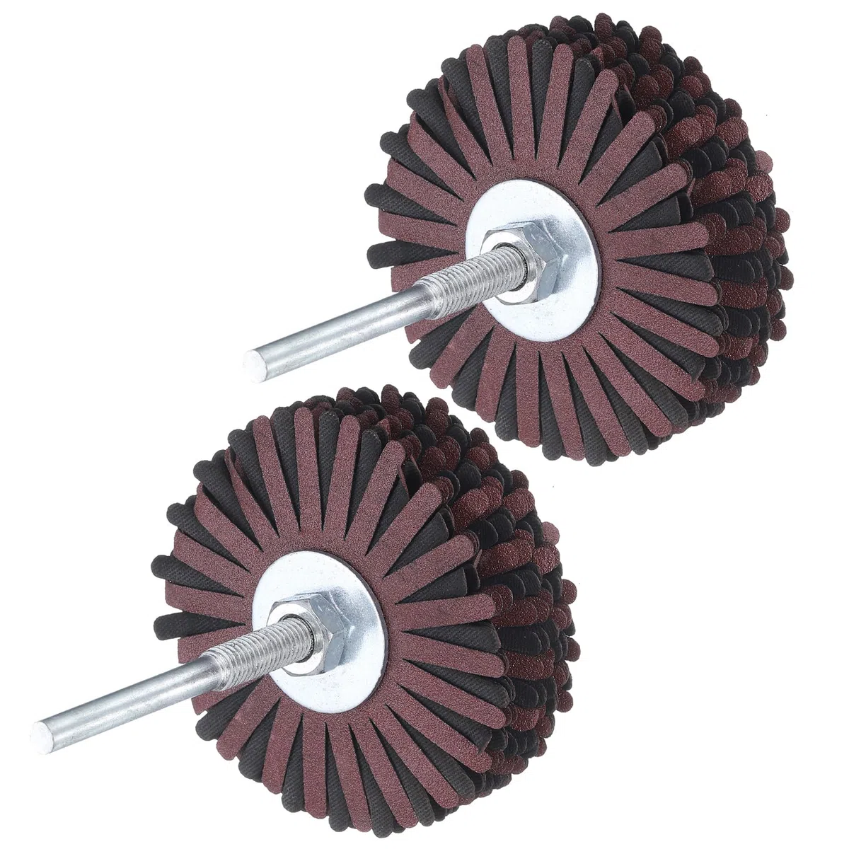 QUARKZMAN 2 Piezas Rueda De Lija De Tela Abrasiva Con Vástago De 1/4 De Pulgada Para Tallado De Raíces Pulido De Muebles Carpintería Grano 180
