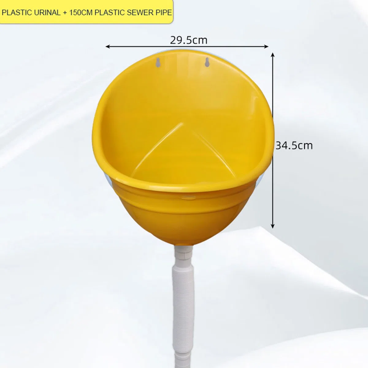 Urinarios de plástico Urinarios Masculinos sin Agua con Manguera,Desviador de urinario de baño público para Acampar al Aire Libre Grande,Urinarios con Descarga de Pared Inodoro de compostaje