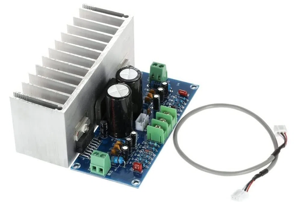 TDA7293x2 Placa amplificadora de audio estéreo digital 2.0 de 2 canales 100 W + 100 W con cable HIFI