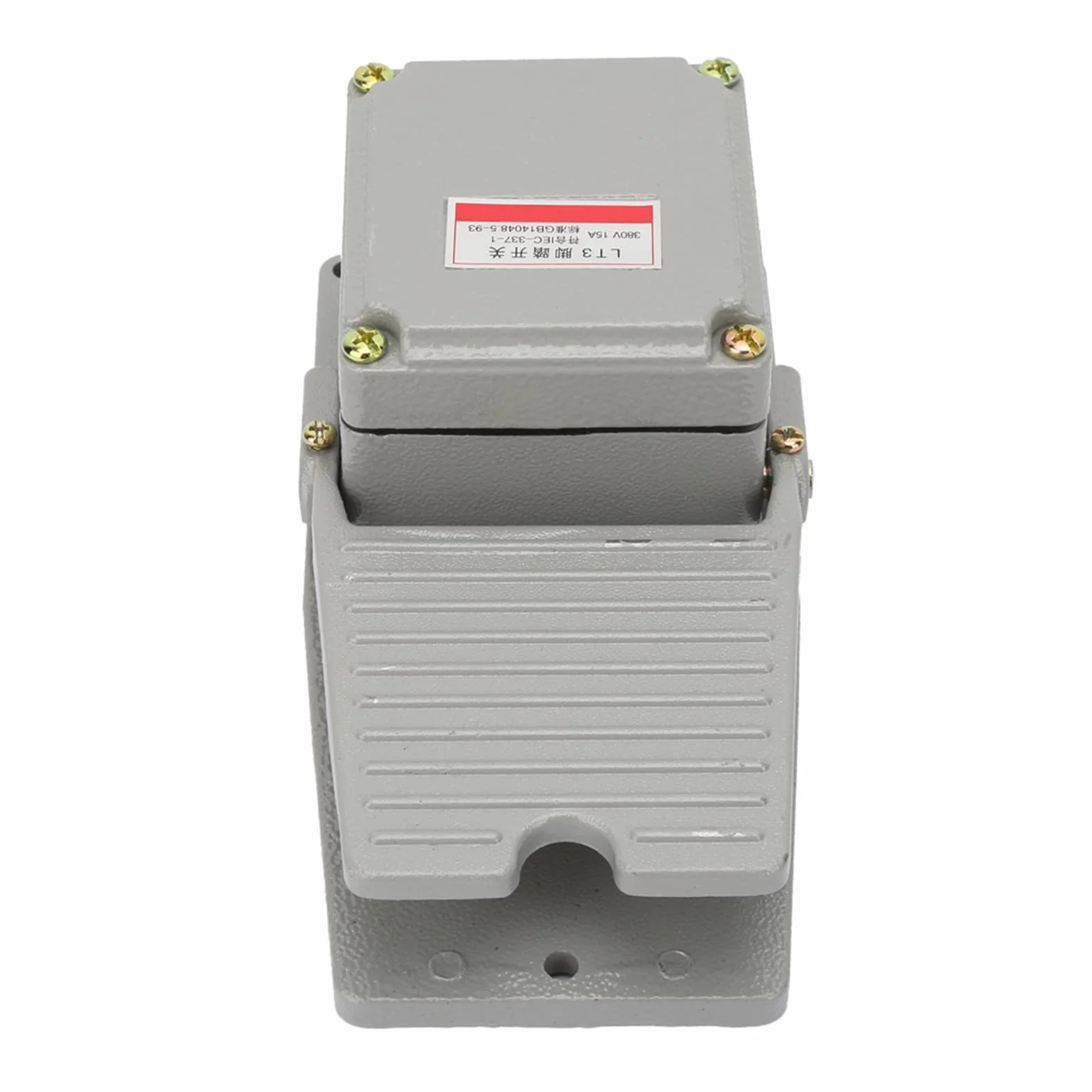 Interruptor de Pie Eléctrico con Pedal de Aluminio IP62, Contactos de Plata LT3, para Uso Industrial y Doméstico
