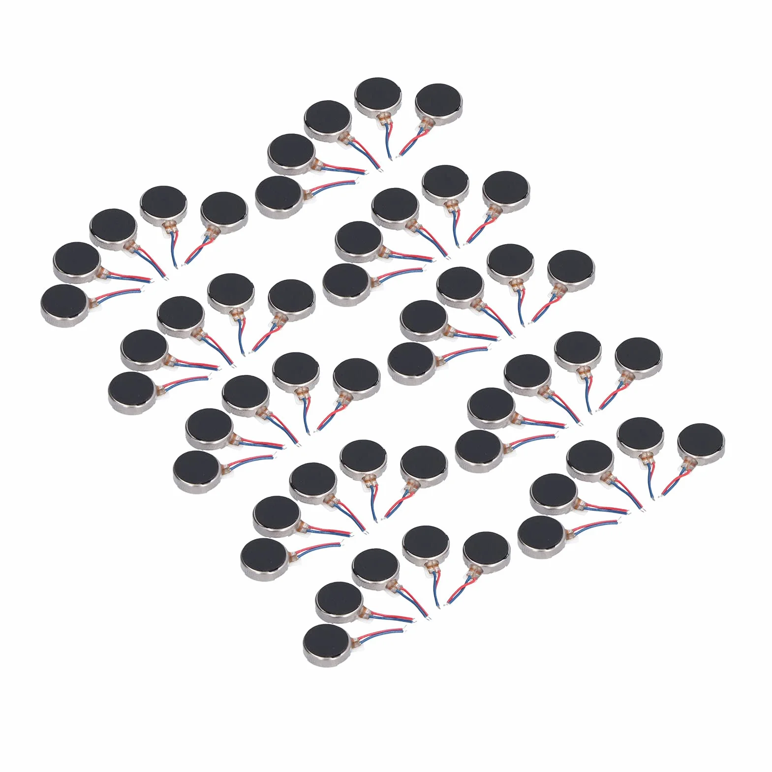 Pack de 50 Mini Motores de Vibración DC 3V 10x2.7mm, Micro Motores de Vibración Livianos, Silenciosos y Duraderos para Relojes, Celulares y Tabletas