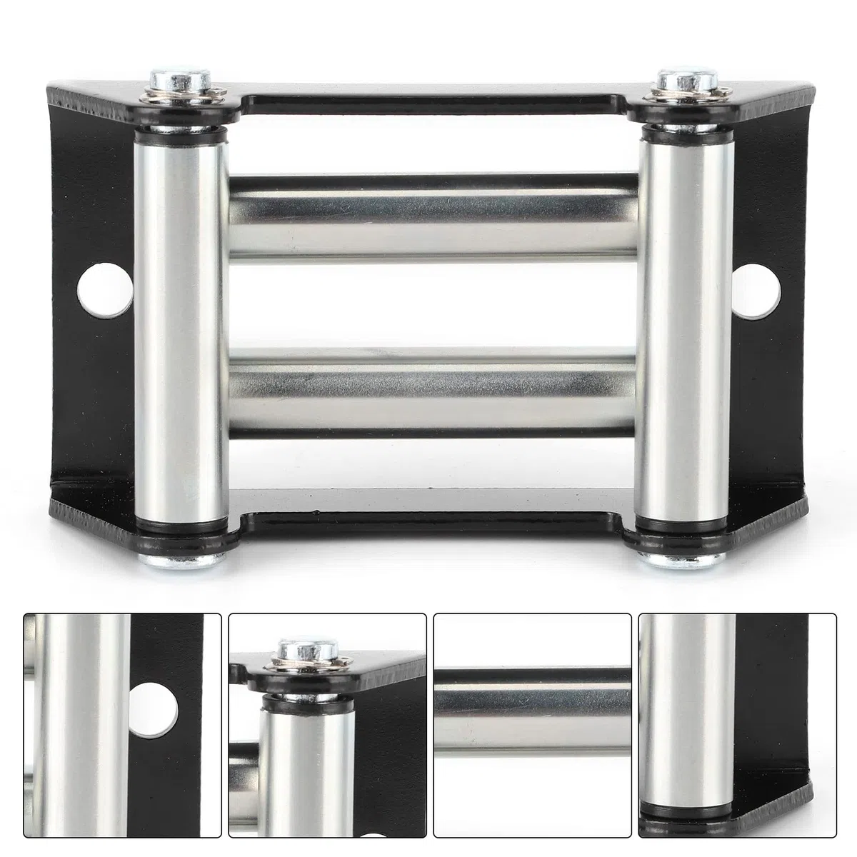 Guiacabos de Rodillo de cabrestante de Servicio Pesado Universal, Orificio de 110mm/4,3 Pulgadas, Distancia de guiacabos de Rodillo de cabrestante de Metal con construcción Fuerte