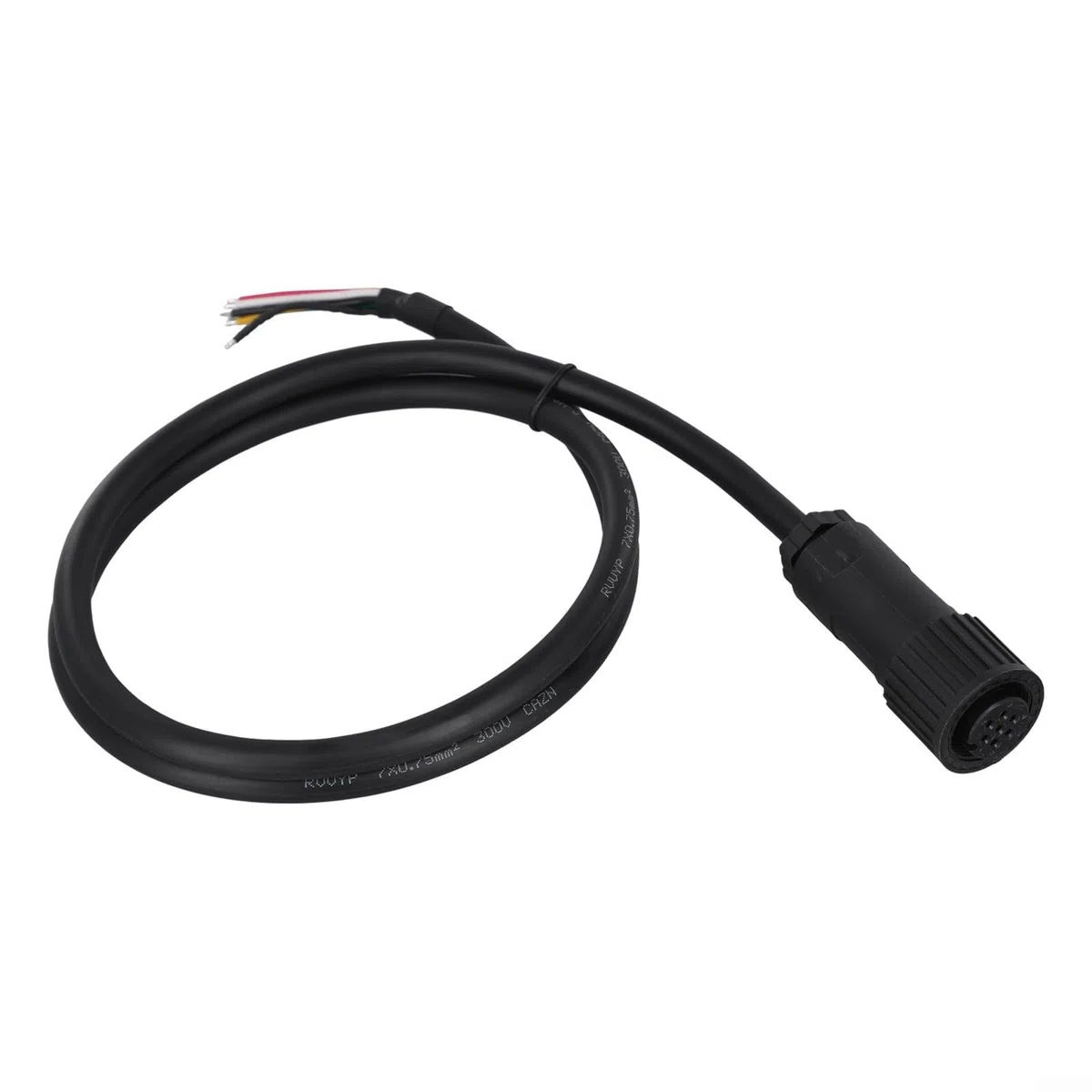 Conector de válvula proporcional de 7 pines con cable de 1 m IP67 impermeable compatible con Rexroth Moog Atos