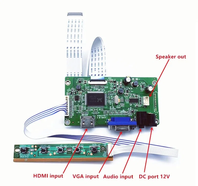 Kit de placa de controlador para NT156WHM-N32 NT156WHM N32 HDMI + VGA LCD LED LVDS EDP Controlador de placa