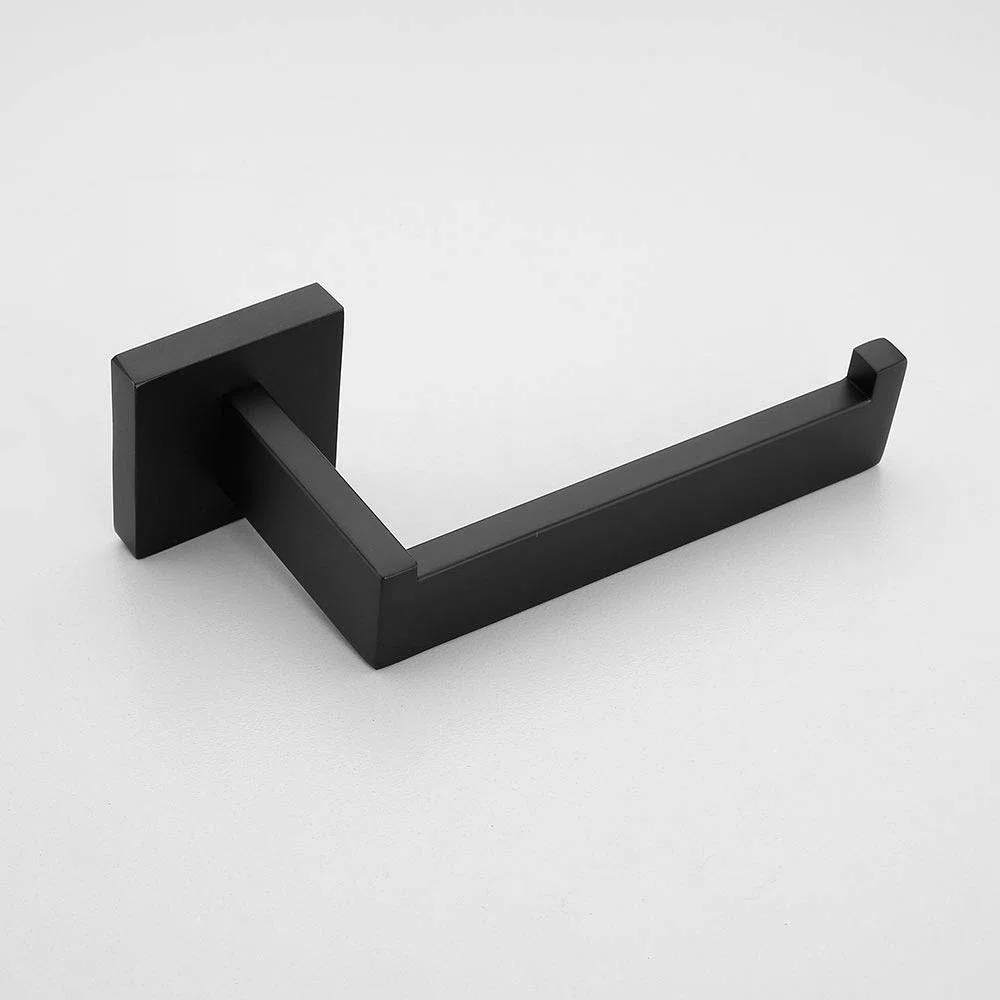 Toallero de Acero Inoxidable SUS304 montado en la Pared Toallero de Acabado Negro para baño y Cocina Negro Sujetador de Papel de baño