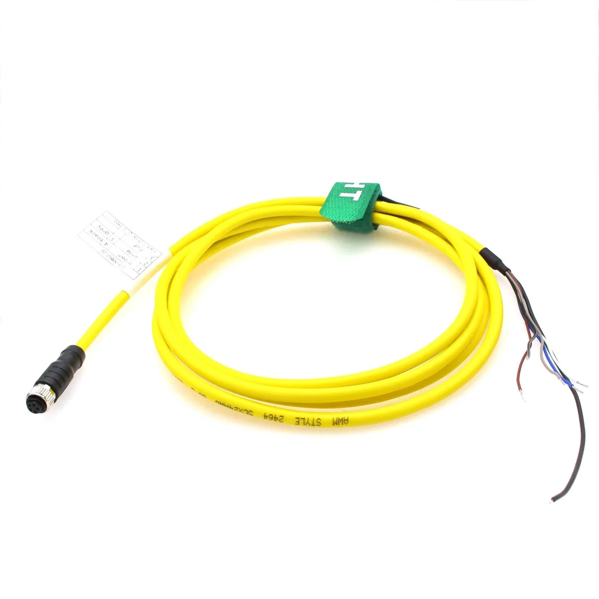 HangTon Cable hembra M8 de 5 pines para sensor de actuador, módulo de E/S, dispositivo de campo de control de automatización industrial, blindado, código B, PVC, 2 m