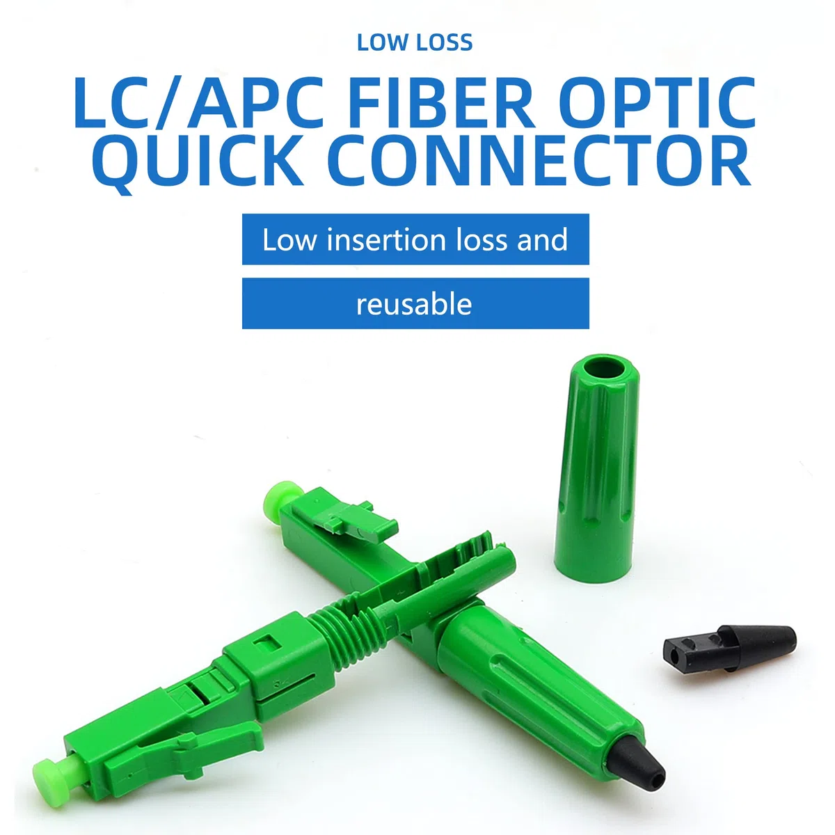 Cruiser FTTH Single Mode Conector Rápido LC UPC/APC Montaje de Fibra 5 Piezas