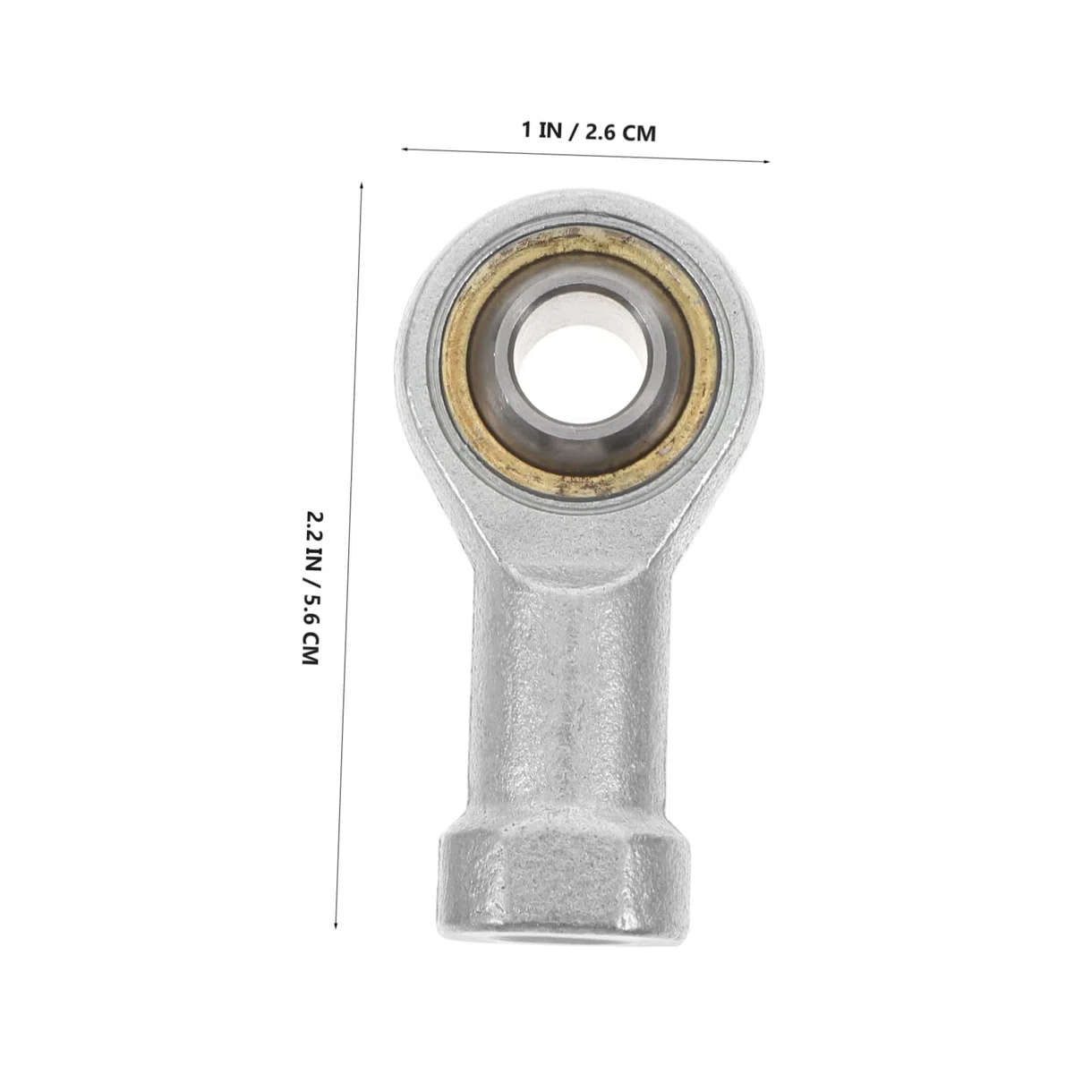 WOONEKY Cojinete Metálico de Unión con Ojo de Pez M10x1.25 4 Piezas para Extremos de Varilla Roscada, Rodamiento para Articulaciones de Cilindros, Compatible con Aplicaciones Industriales