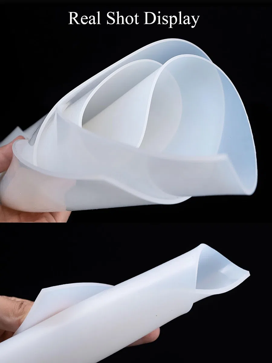 COYOUCO Lámina de caucho de silicona, 500x500x2.5/3 / 3.5 mm, grado alimenticio, material de alta temperatura para juntas Cubiertas de alimentos de bricolaje Sellado de tapas,3 * 500 * 500mm