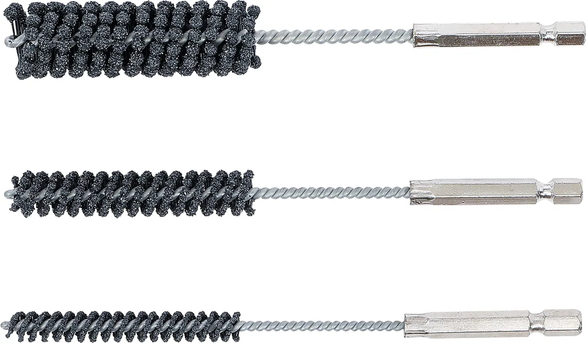 BGS 1272 | Juego de herramientas de bruñido | flexible | entrada 6,3 mm (1/4") | granulación 60 / 80 | 8 - 12 - 20 mm | 3 piezas