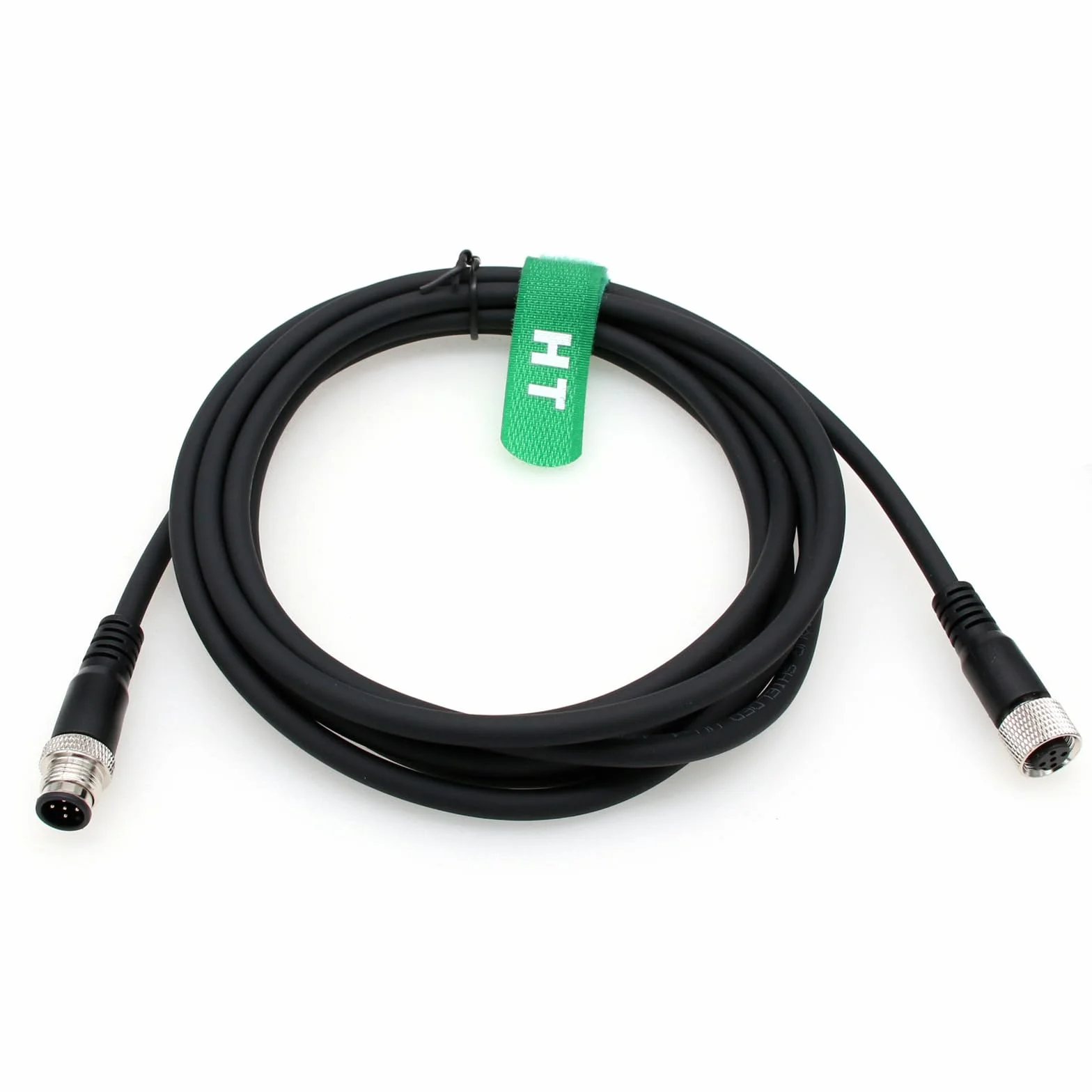 HangTon Cable M12 codificado 5 pinos macho a hembra para automatización de controles industriales, red DeviceNet y CANopen, enlace IO, Profibus 2m