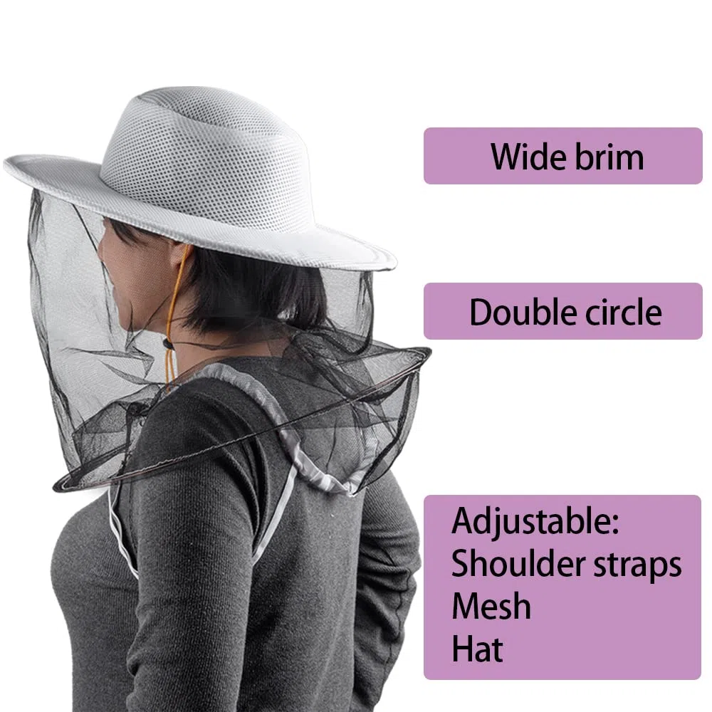 Kit de Apicultura,Kit Herramientas apiculturas,ahumador Apicultura,Bee Hive Fumador,ahumador de Acero Grande,Velo de Apicultura de Poli-algodón con Sombrero Redondo