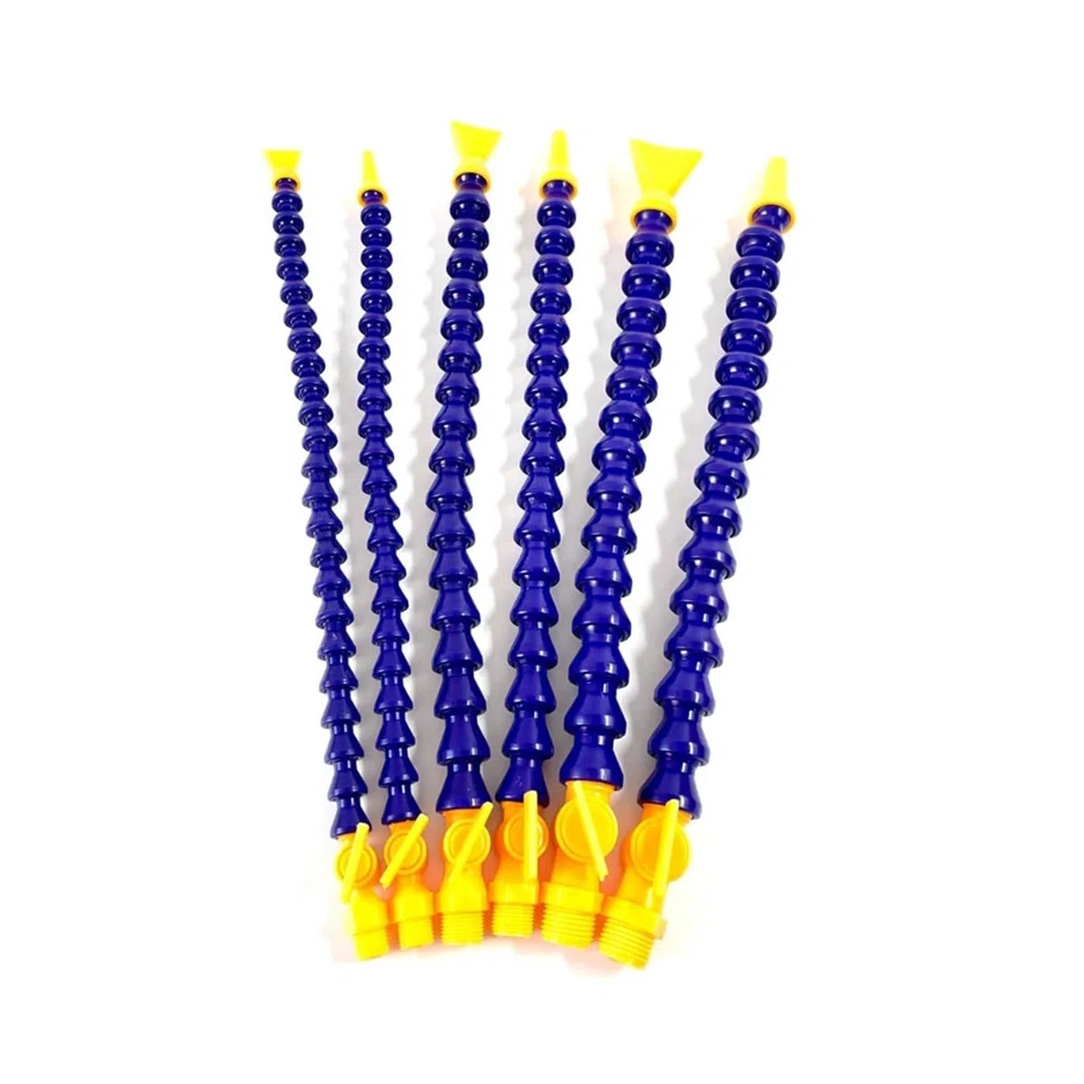 Manguera flexible de plástico for refrigerante de agua, aceite y aceite, de 1/2", 3/8", 1/4", 300 mm y 400 mm, con boquilla redonda y plana for fresadora CNC y torno.(Round-500MM,1/2")
