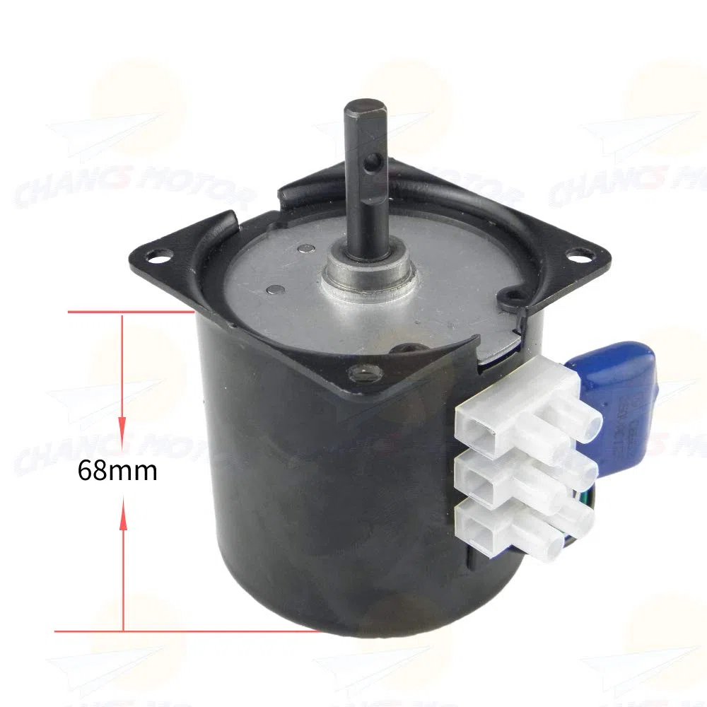 CHANCS 68KTYZ Motor eléctrico Barbacoa Alto Par 220V AC 15r/min Torque 22Kgf.cm Metal engranado para la plataforma giratoria del asador