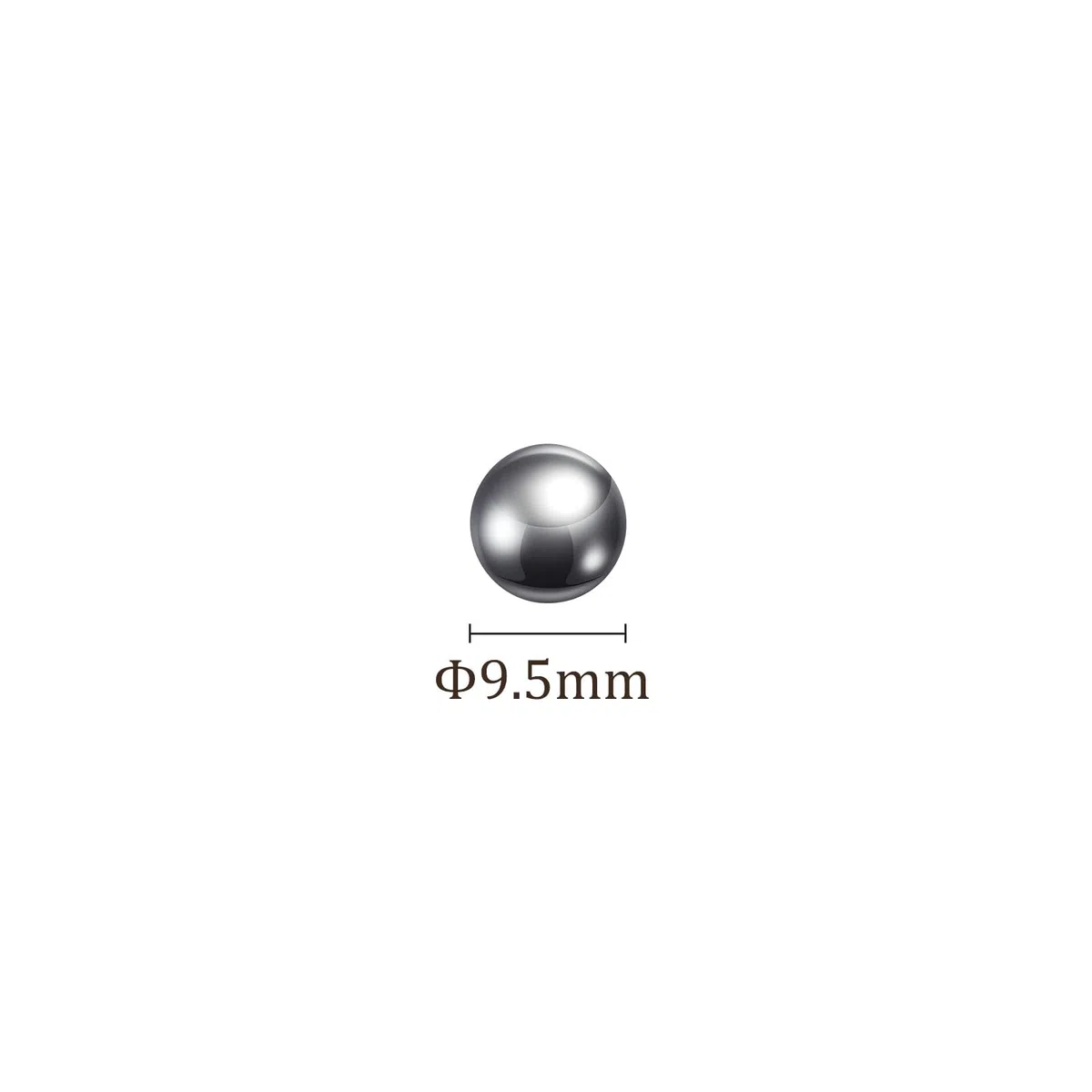 200uds Precisión Bolas - [9,5mm] Carbono Acero para Rodamientos Válvulas Uso, Sólido