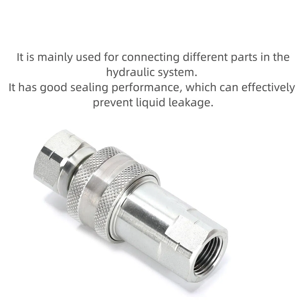 1Set Conjunto De Acoplador De Conexión Rápida Hidráulica NPT 3/8 Adaptador De Enchufe De Montaje De Tubería Hembra Adecuado Para Equipos Forestales Y Agrícolas De Construcción