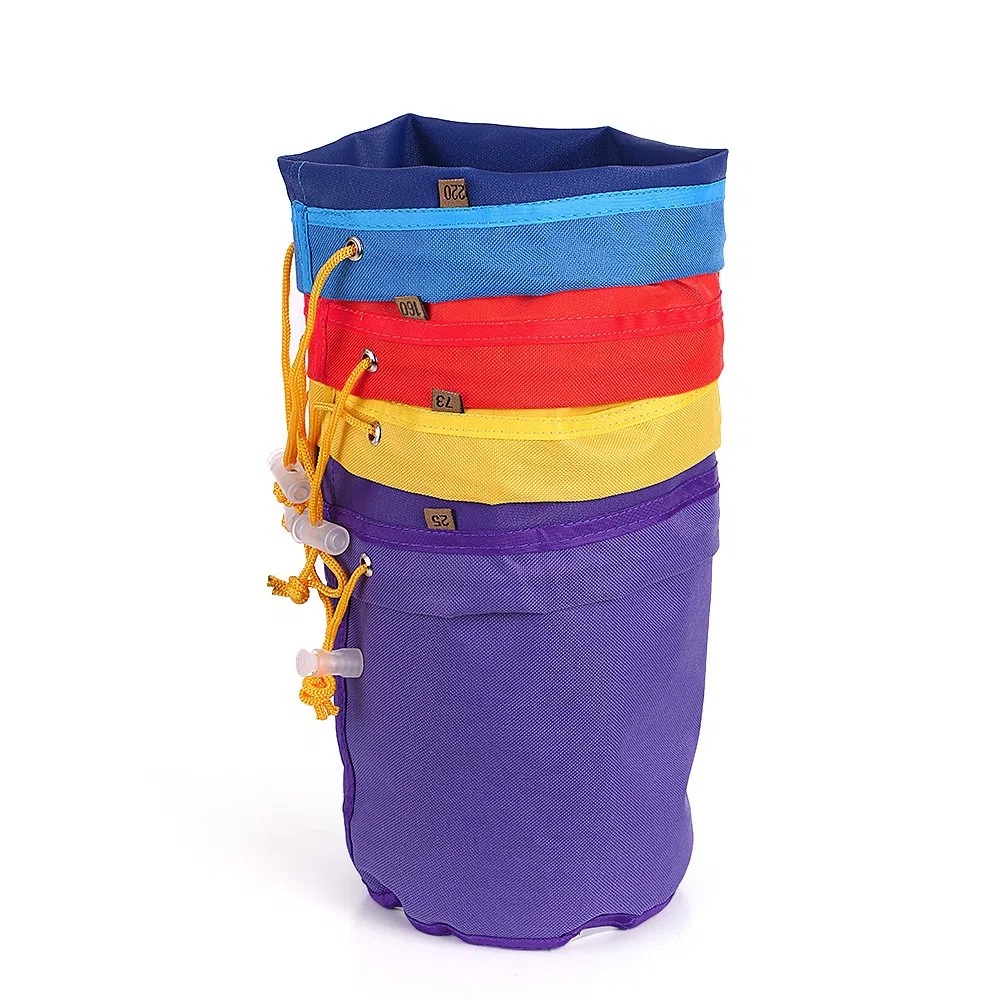 4pcs/Set 1 Galón Bolso de Filtro Bolso de Burbuja Kit de Extracto de Esencia de Hielo Herbal Conjunto de 4pcs,Bolso de Micrón Bolsas de Cordón con Pantalla de Presión y Bolsa de Transporte