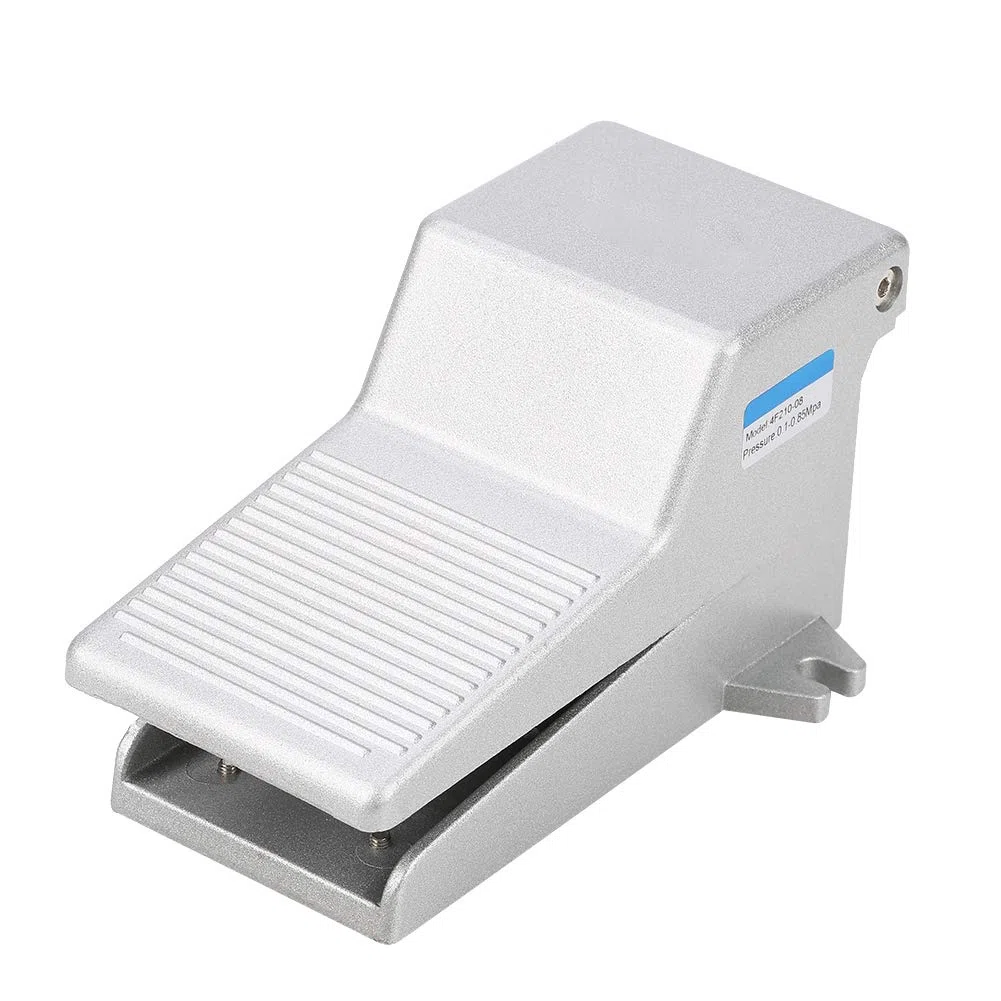 pedal neumatico + Válvula neumática del pedal del pie, Akozon G1/4 2 posición 5 manera neumático de la prensa del pie del control de la válvula de pedal de la aleación de aluminio