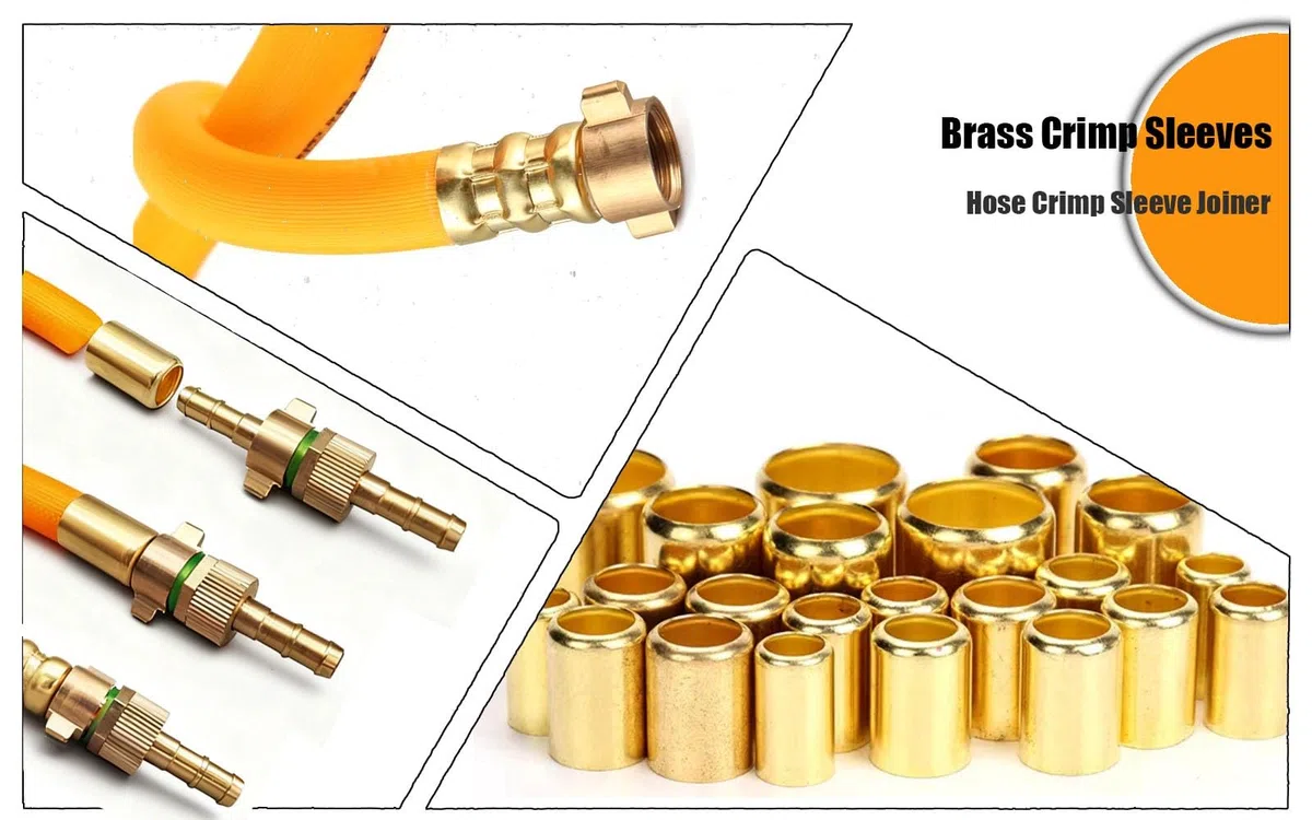 Manguito De Prensa De Latón, Conector De Manguera De Alta Presión (50 Unidades, 11,5 Mm-27 Mm) For Tuberías De Agua Y Proyectos De Bricolaje.(12mm)