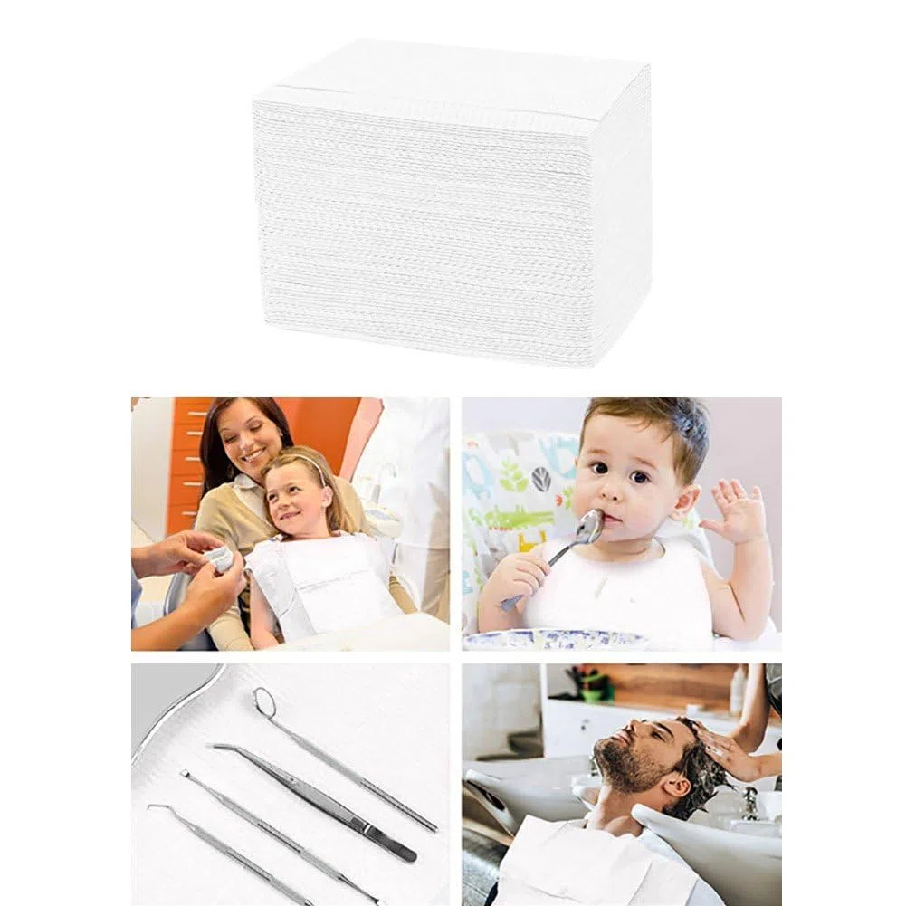 Baberos Dentales Desechables, 125 Piezas De Baberos De Tatuaje para Salón De Uñas, Cubiertas De Mesa De Tatuaje, Almohadilla Limpia Impermeable, Higiene para Clínica Dental