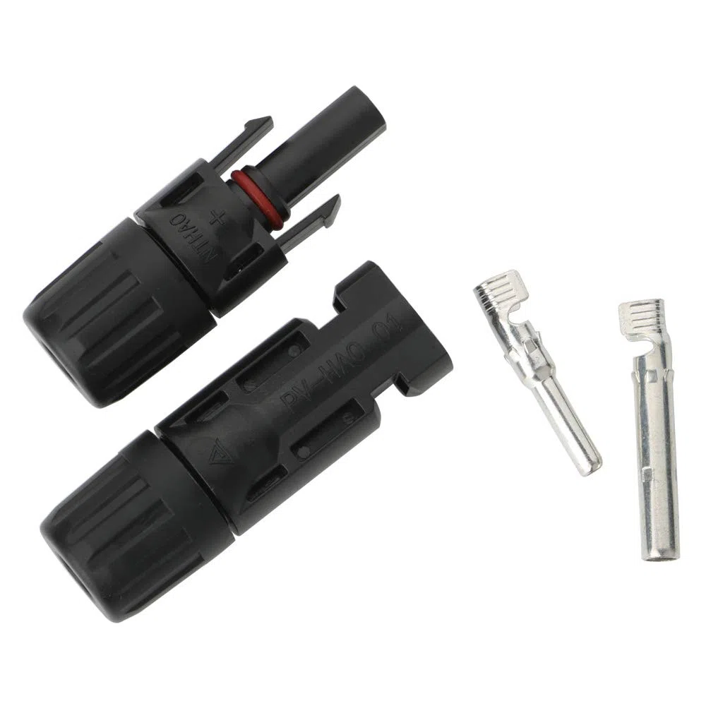 GTIWUNG 20 Pares Solar Panel Cable Conector, Macho/Hembra Conector Impermeable Anillo de Sello Impermeable, Conectores de Cable Panel Solar