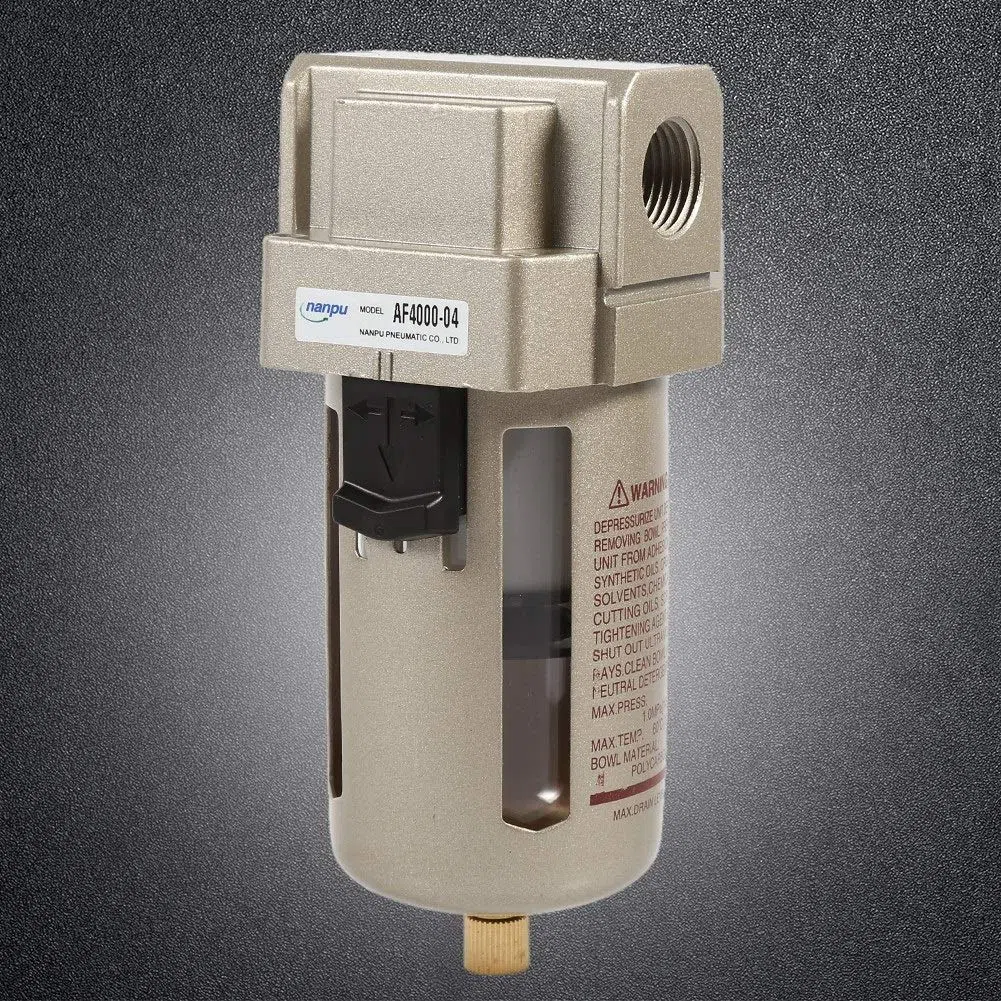 Compresor de filtro de aire- 1 pieza Durable 1/2 '' Compresor de filtro de aire Trampa de humedad del agua Separador Regulador Accesorios