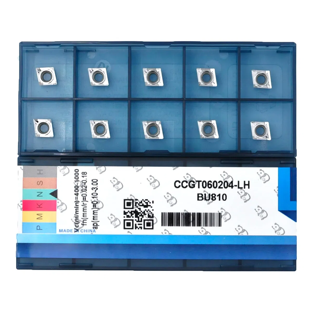 Insertos de carburo para aluminio CCGT 060204 Ccgt21,51 para herramientas de corte torneado, acabado de corte, 10 Piezas