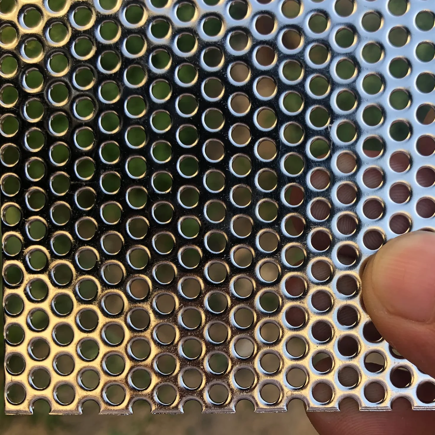 Chapa perforada de acero inoxidable 304 - Placa de acero perforada - Abertura de 3 mm, Espesor de 1,1 mm, 200mmX100mm Láminas de chapa