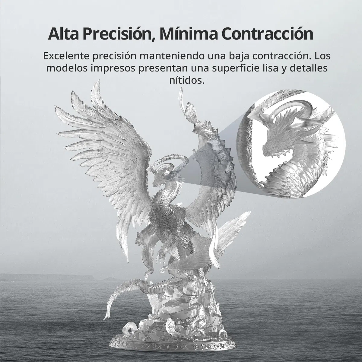 ANYCUBIC Tough Resin 2.0, Resina para Impresora 3D con Alta Dureza y Alta Precisión, 365-405nm Resina 3D de Curado Rápido para Impresión 3D 4K 8K LCD/DLP/SLA (Transparente, 1kg)