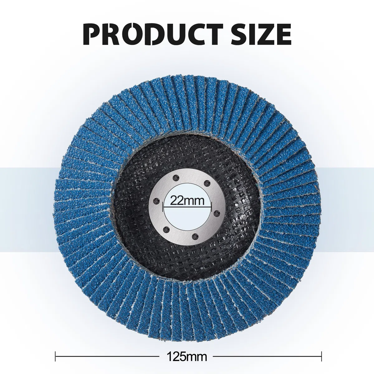 Discos de solapa de 125 mm, grano 40, 10 paquetes de discos abrasivos tipo 29 discos de lijado, discos de lijado para amoladora angular a lijar metal madera