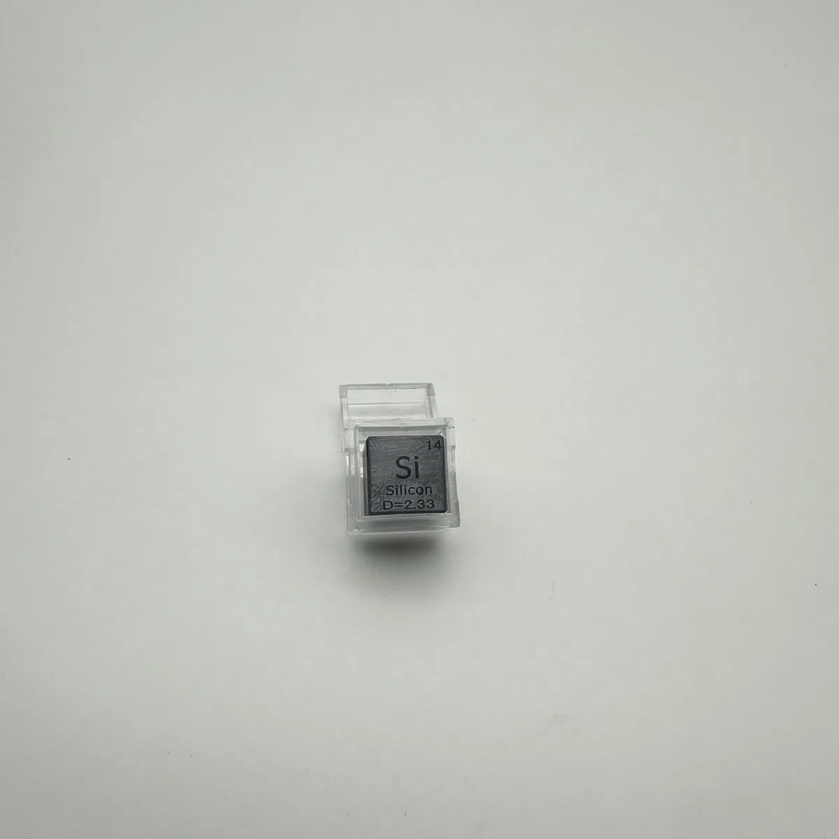 Cubo de densidad de metal de 10 mm con caja de acrílico, herramienta de enseñanza de pureza del 99,95%, regalo para estudiantes, profesores, amantes de la química, colección de aficiones, experimento