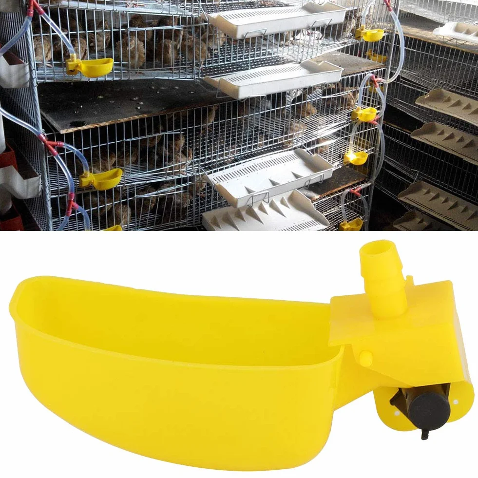 12 tazas de agua de codorniz para palomas, bebedero automático para pájaros, bebedero para pájaros, taza para beber, cuenco, sistema de riego para aves, herramientas agrícolas para jaulas, bebederos p