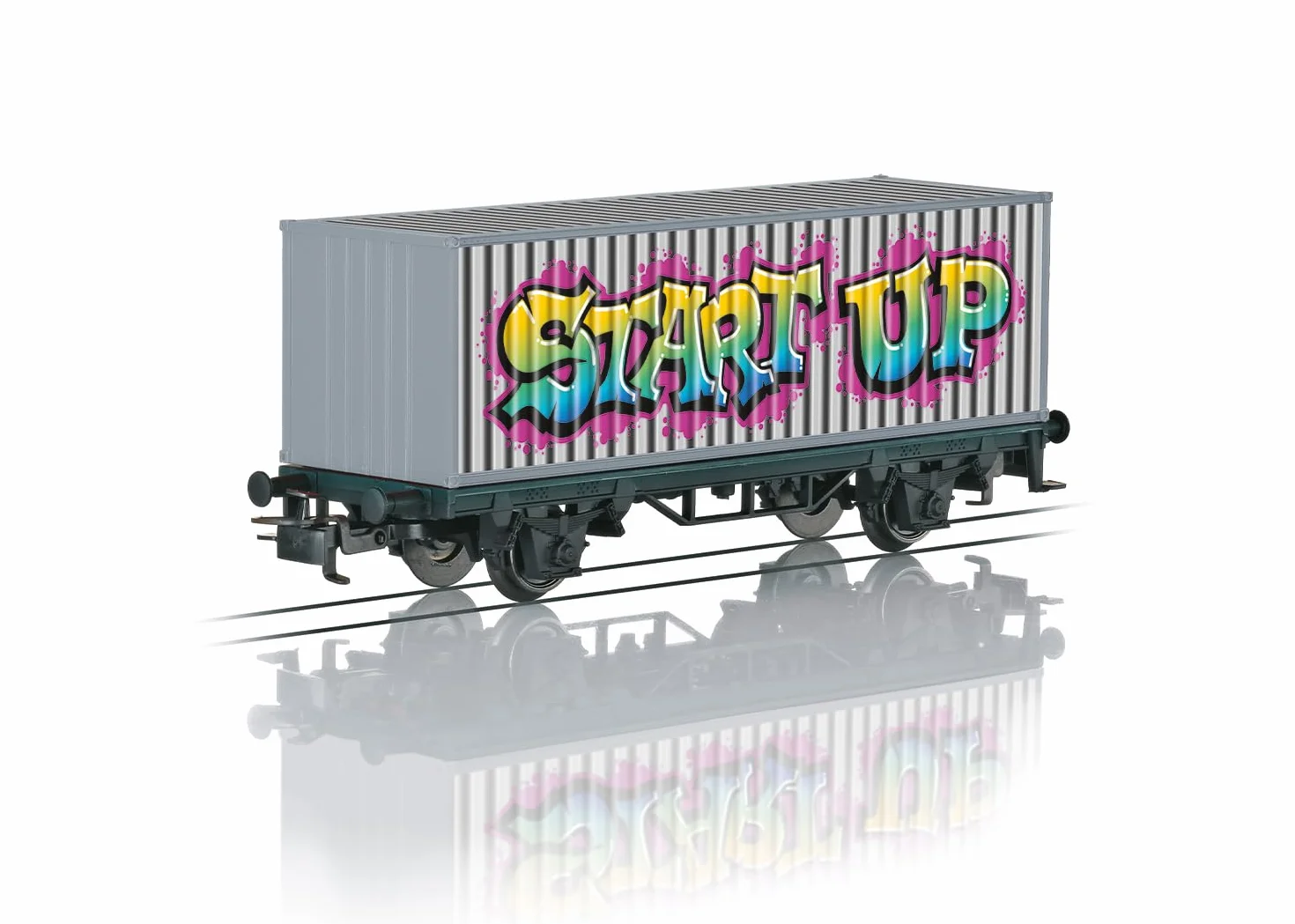 44831 H0 Carro contenedor 'Graffiti', EP.V, WS